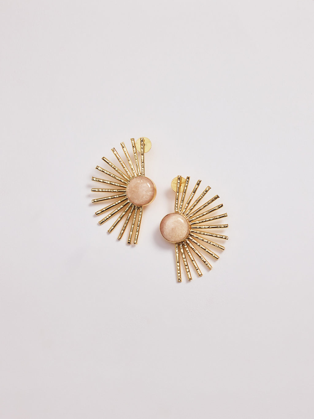 Gold and Blush Sunburst Studs