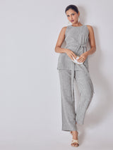 Grey & White Houndstooth Pants