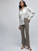 Griege Bootcut Trousers