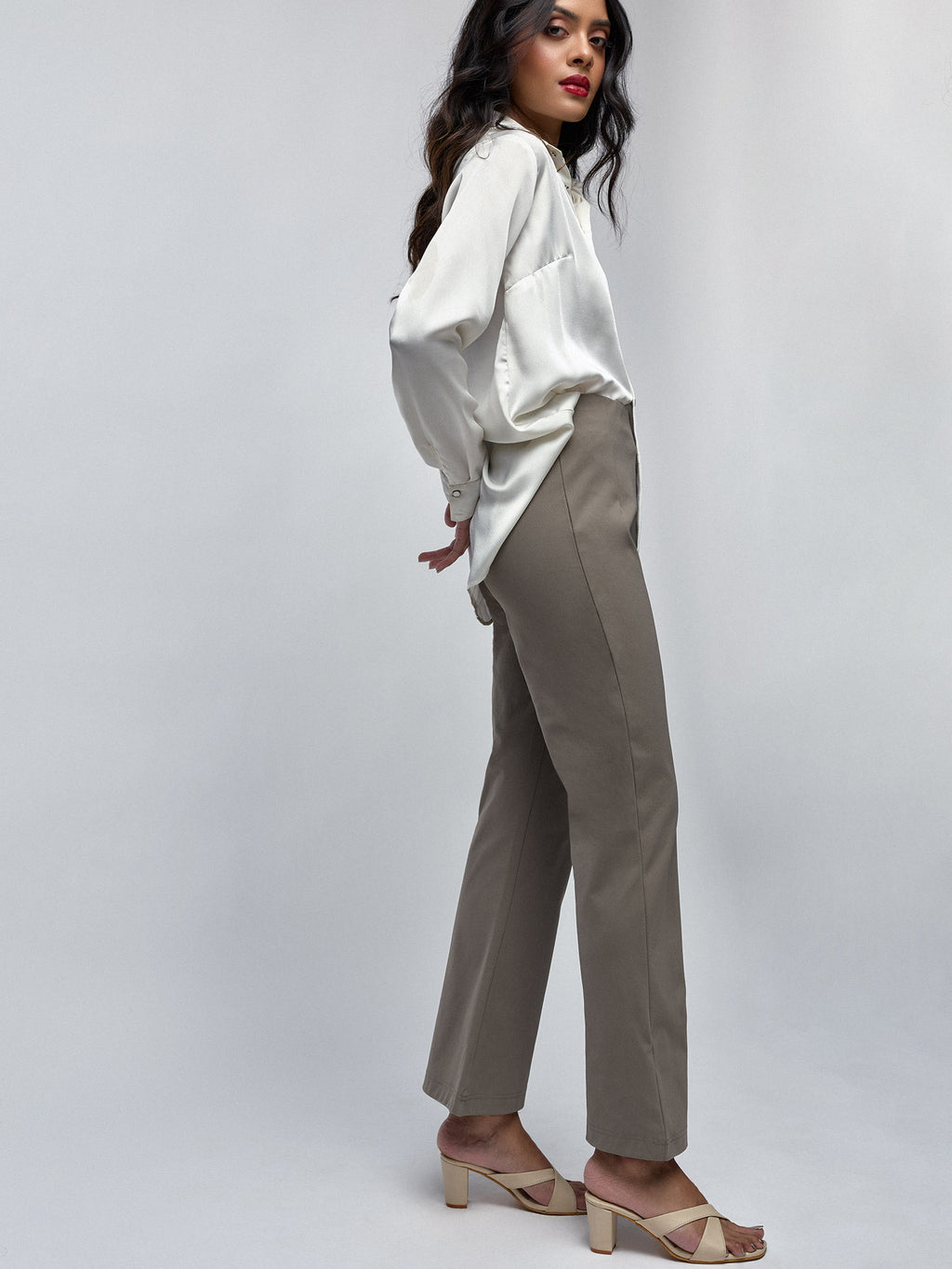 Griege Bootcut Trousers