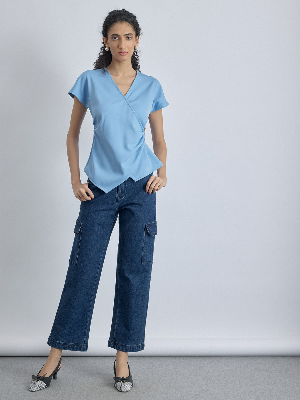 Ice Statement Buckle Wrap Top