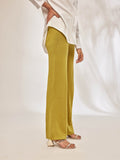 Lemon Knit Straight Fit Pants
