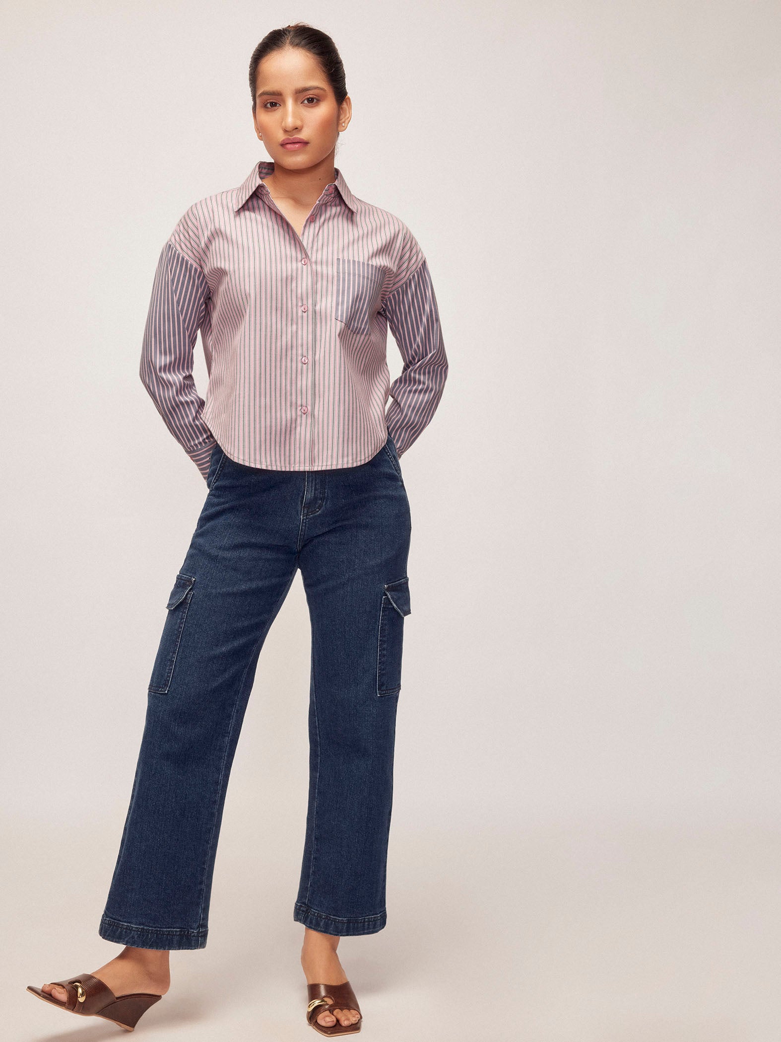 Multistriped Colourblock Shirt