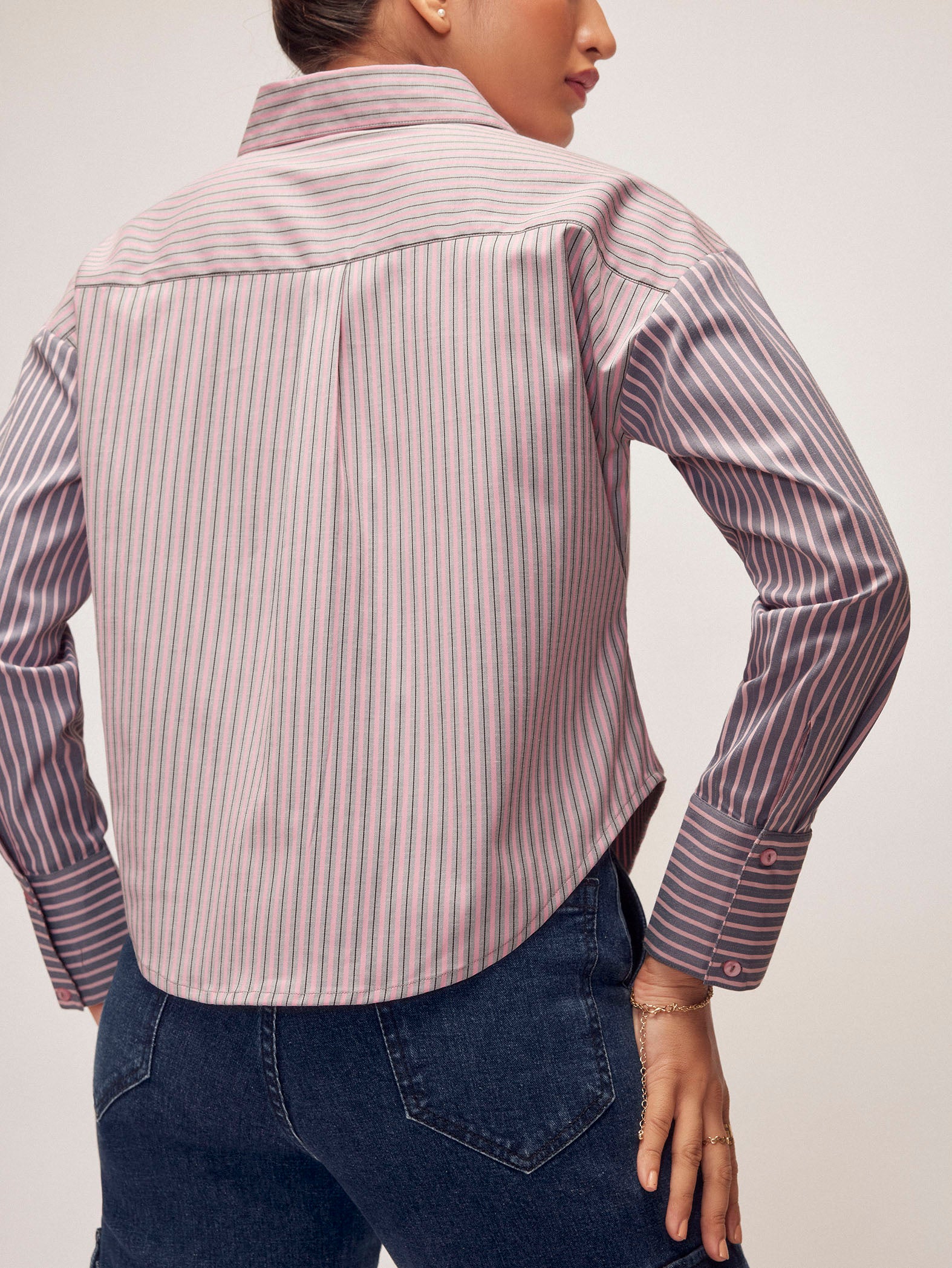 Multistriped Colourblock Shirt