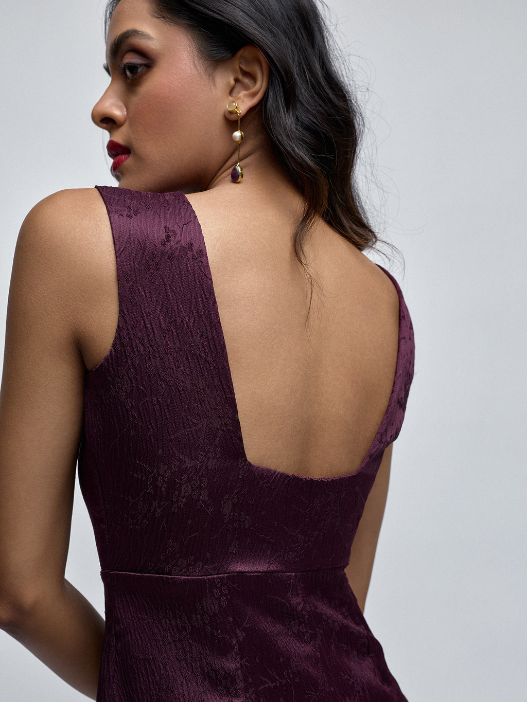 Gold and Multicolour Stone Drop Earrings