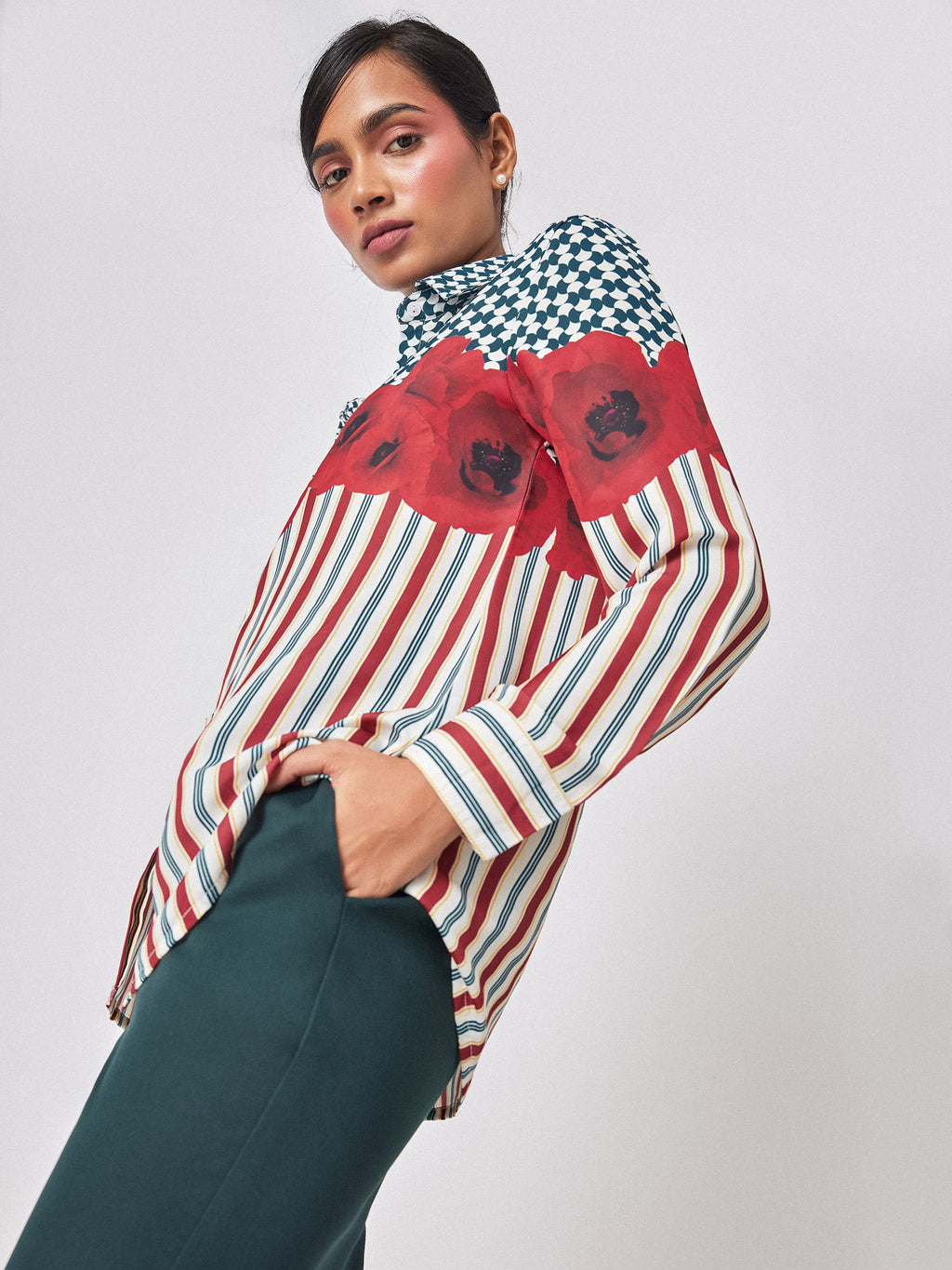 Poppy Print Play Shirt