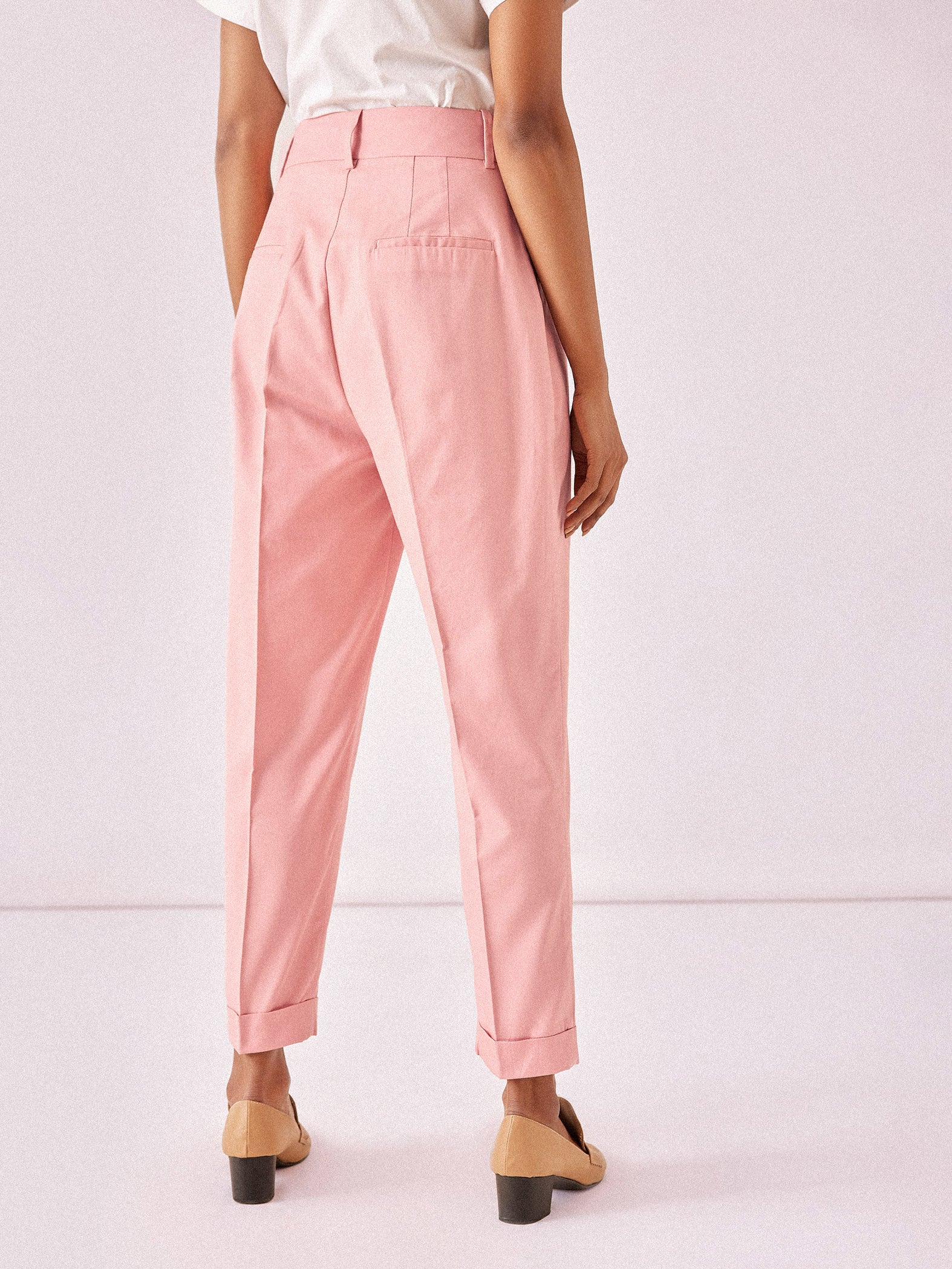 Buy Pankaj  Nidhi Pink Organza Flora Printed Tapered Trousers Online  Aza  Fashions