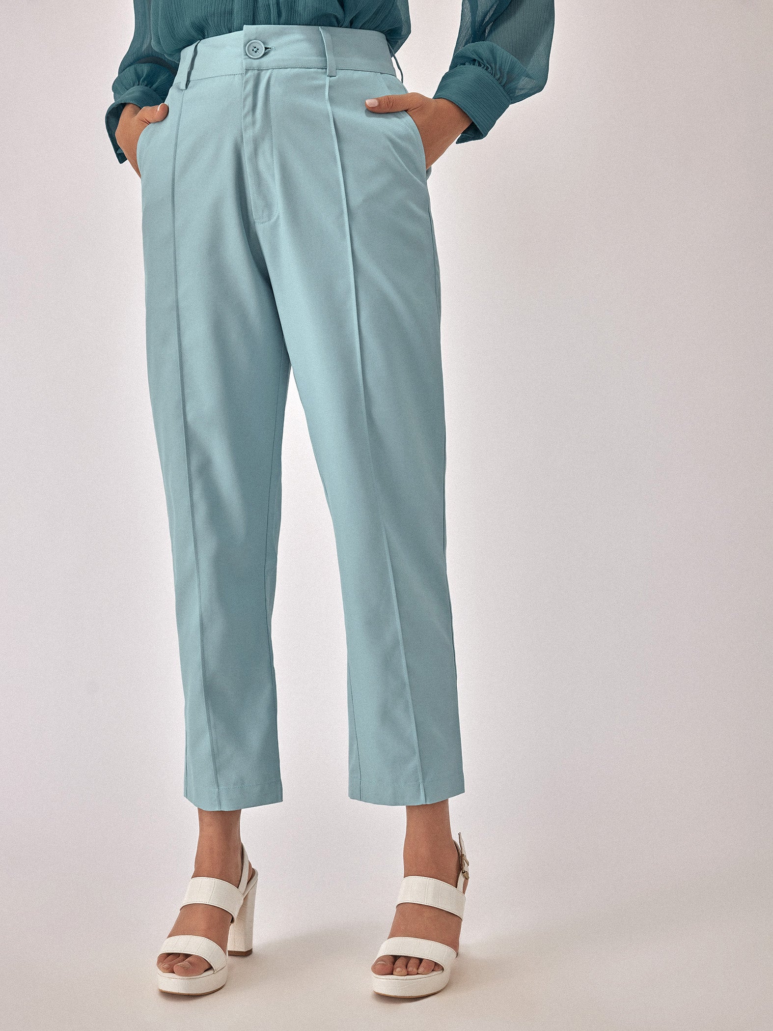 Buy Green Trousers  Pants for Women by Outryt Online  Ajiocom