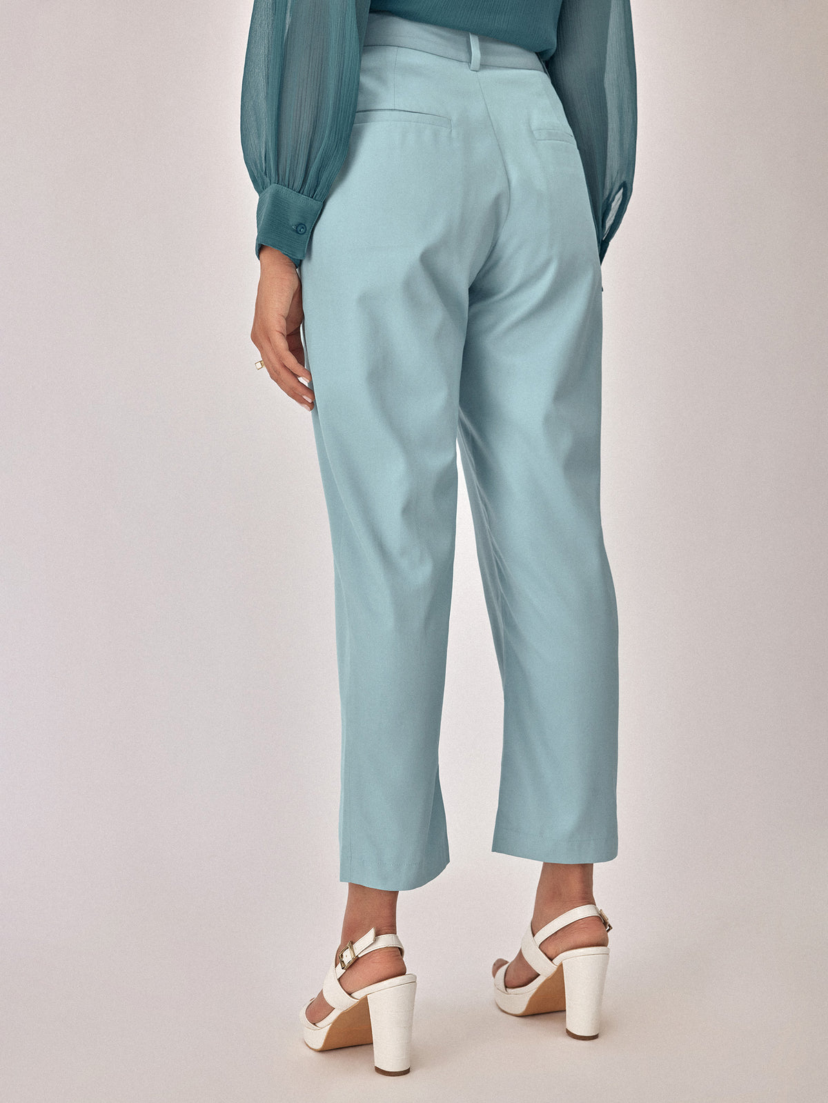 Sky Blue Ankle Trousers