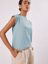 Sky Boat Neck top