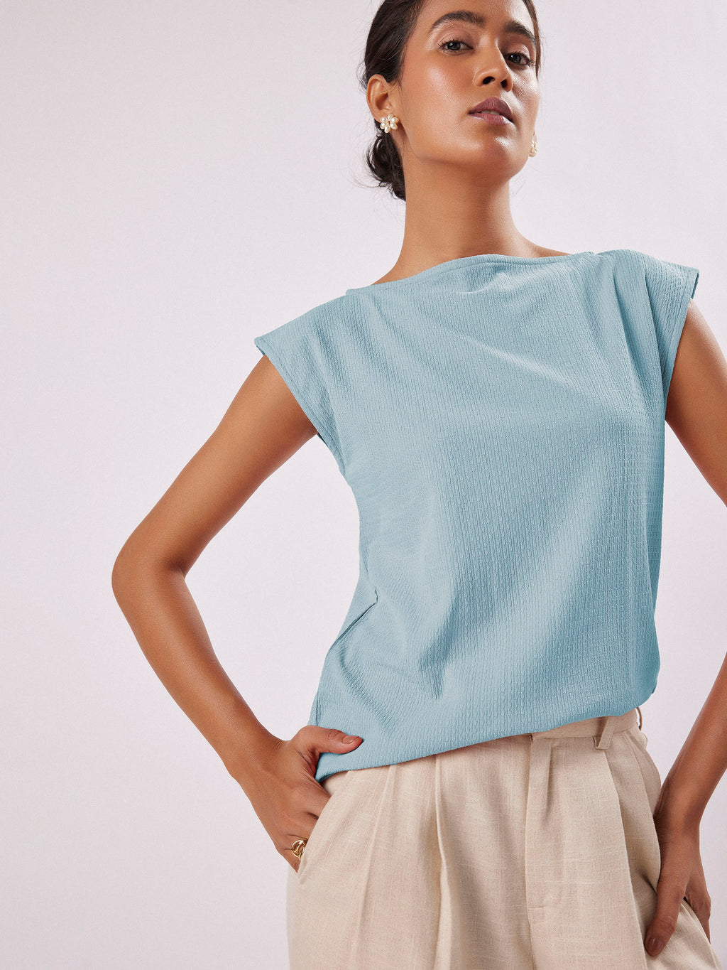 Sky Boat Neck top
