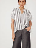 Striped Extended Sleeve Top