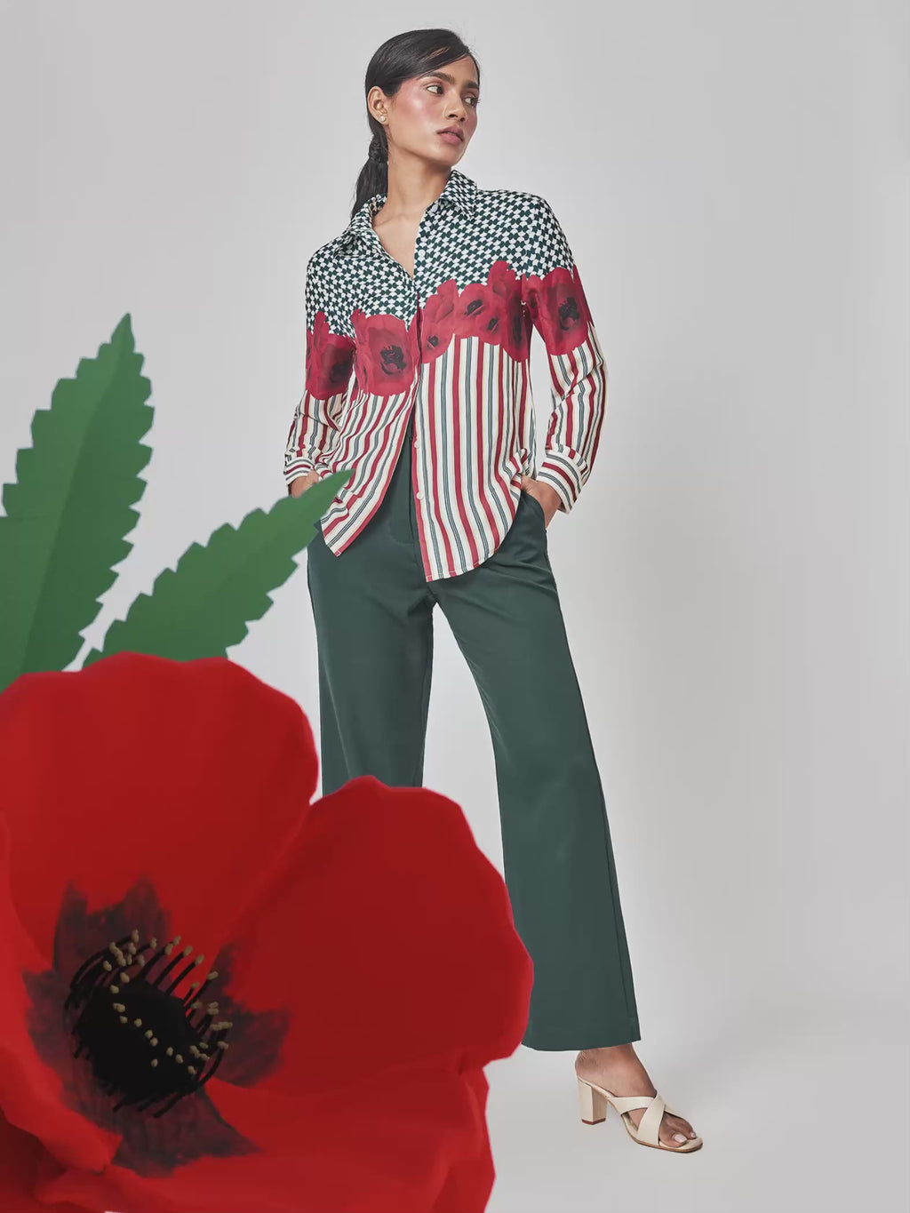 Poppy Print Play Shirt