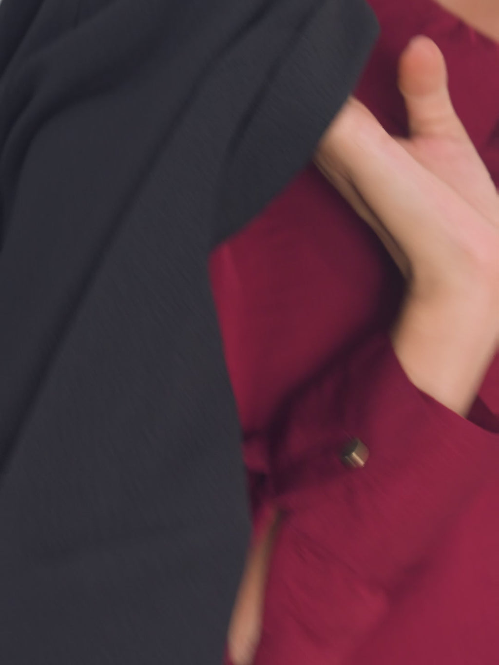 Burgundy Hammered Satin Shirt
