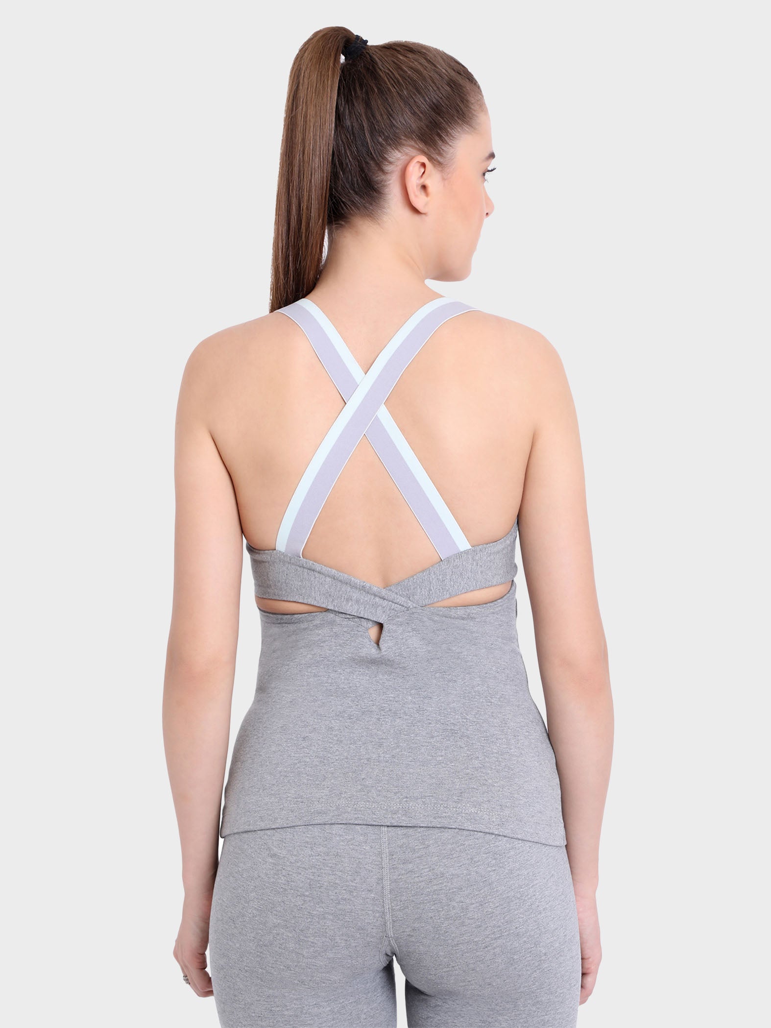 Ahimsa Fitted Cami Heather Grey By Satva