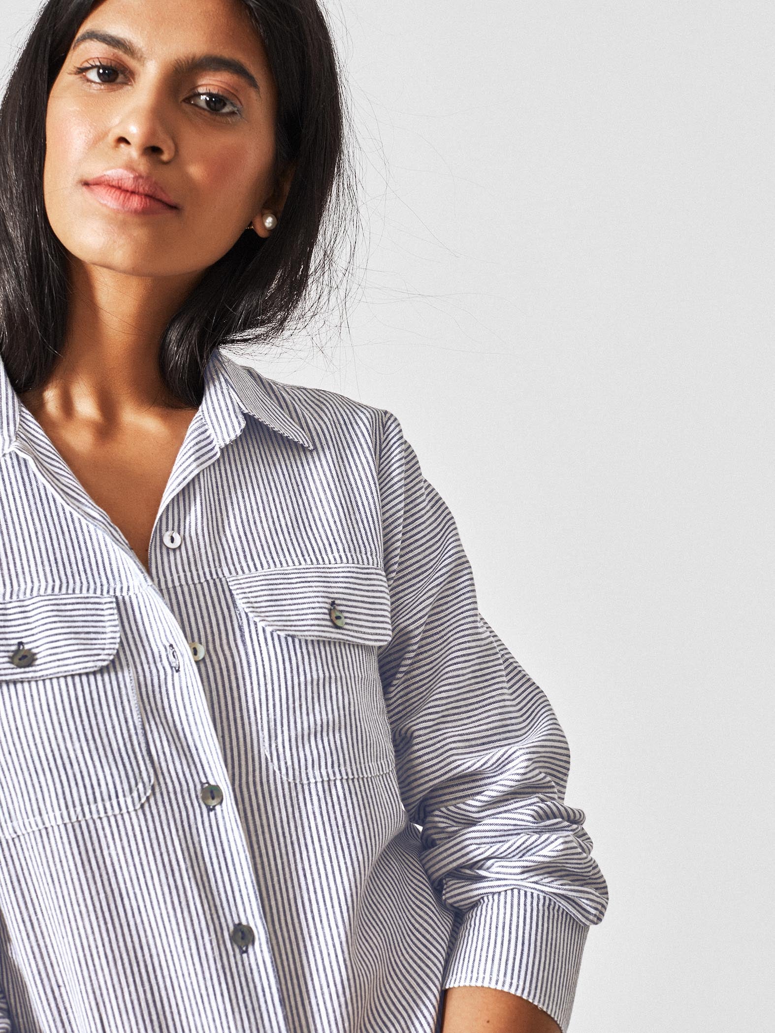 Azure Pinstripe Shirt