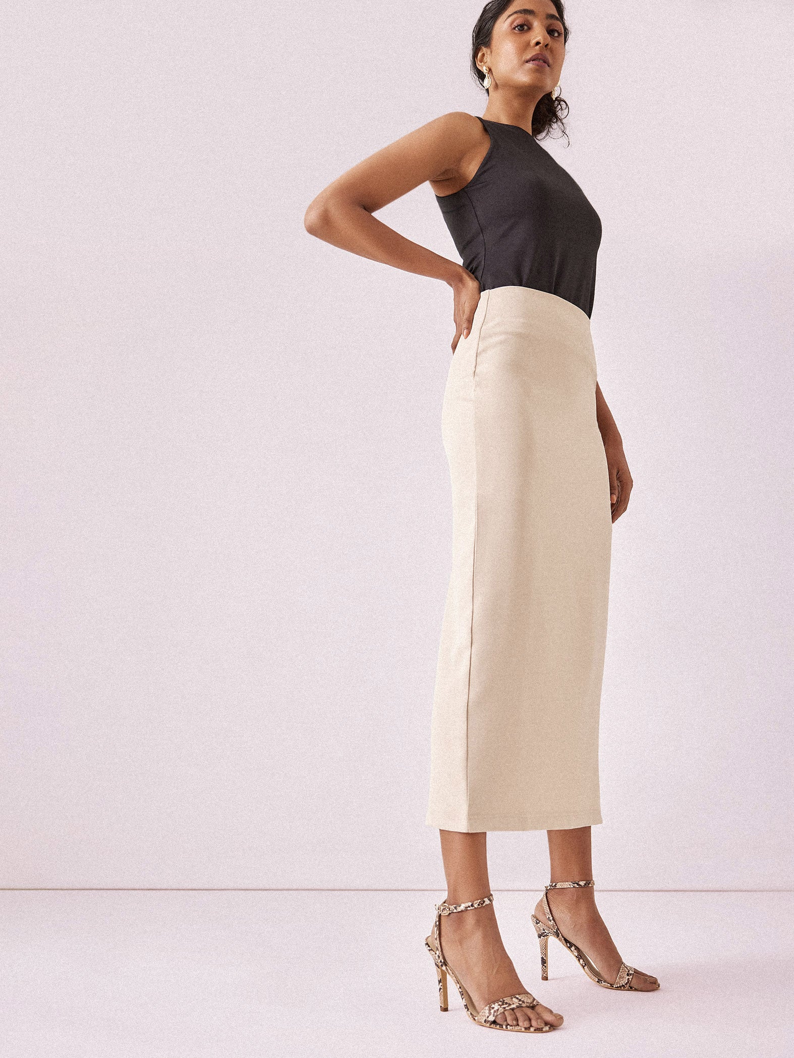 Beige Maxi Skirt