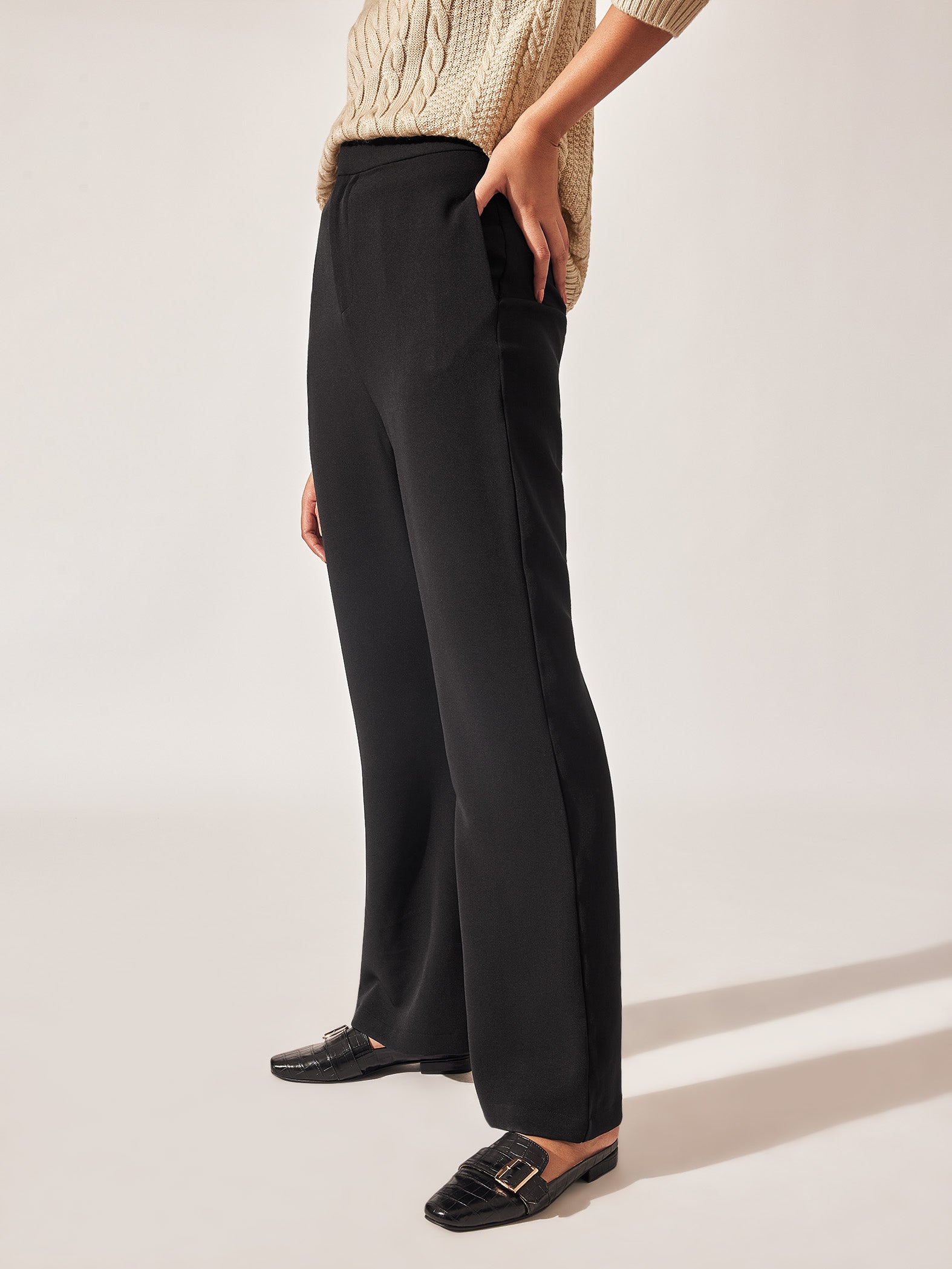 Black Bootcut Pants