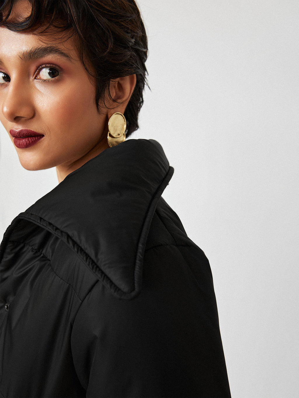 Black Oversized Puffer Jacket