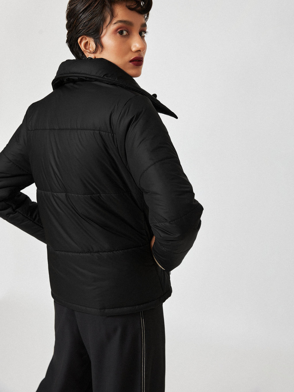 Black Oversized Puffer Jacket