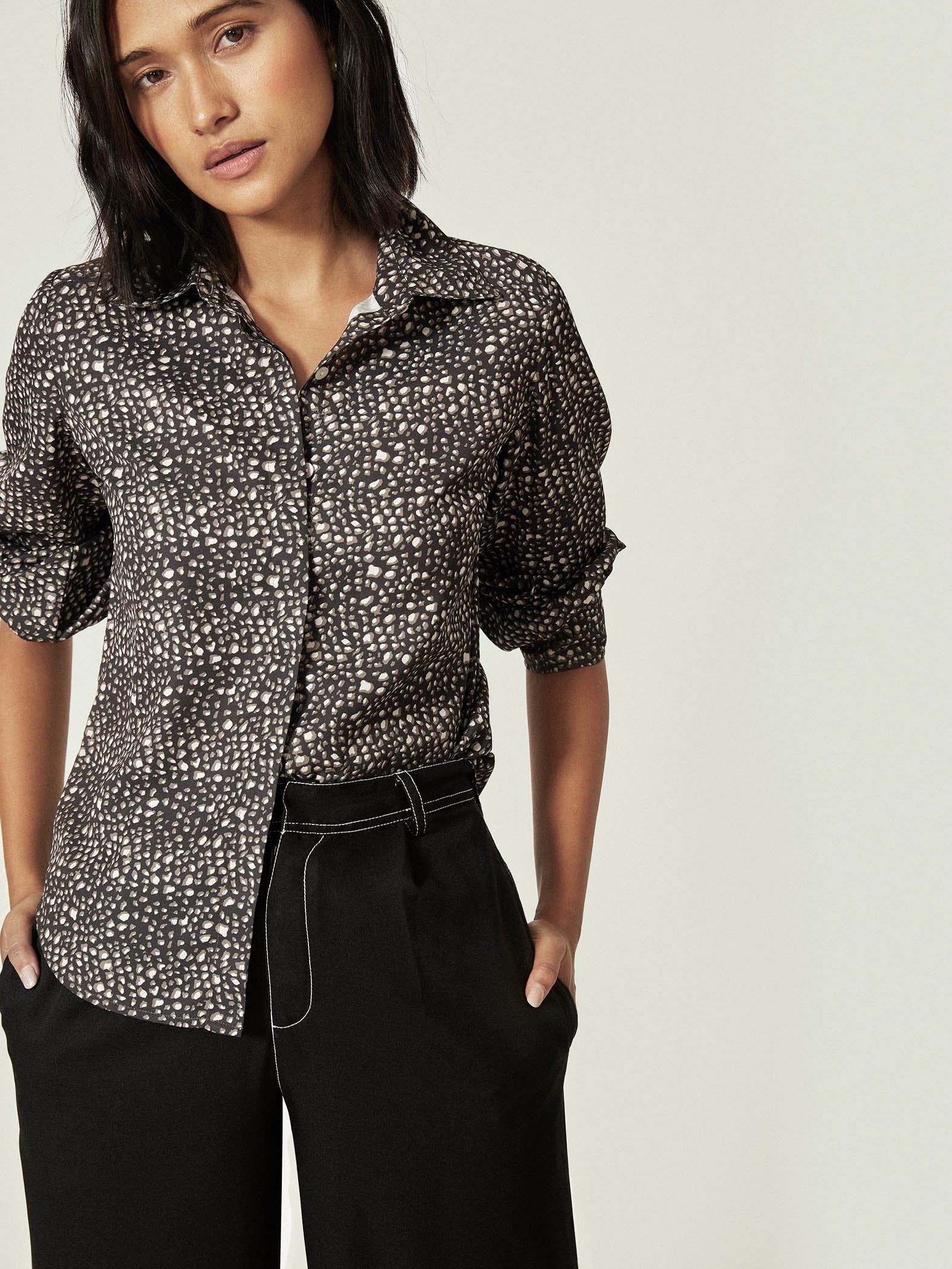 Black Printed Shirt