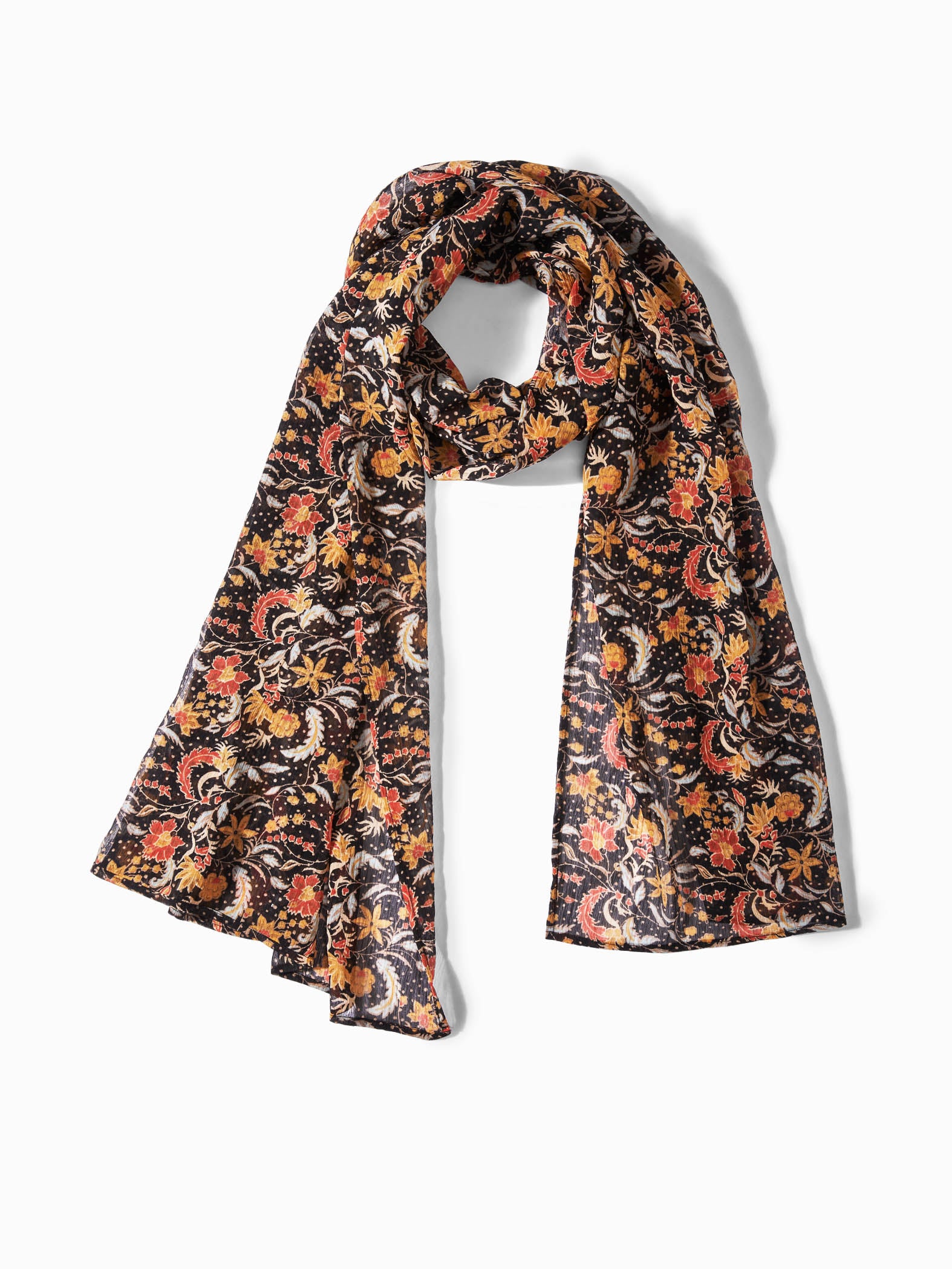 Black Paisley Scarf