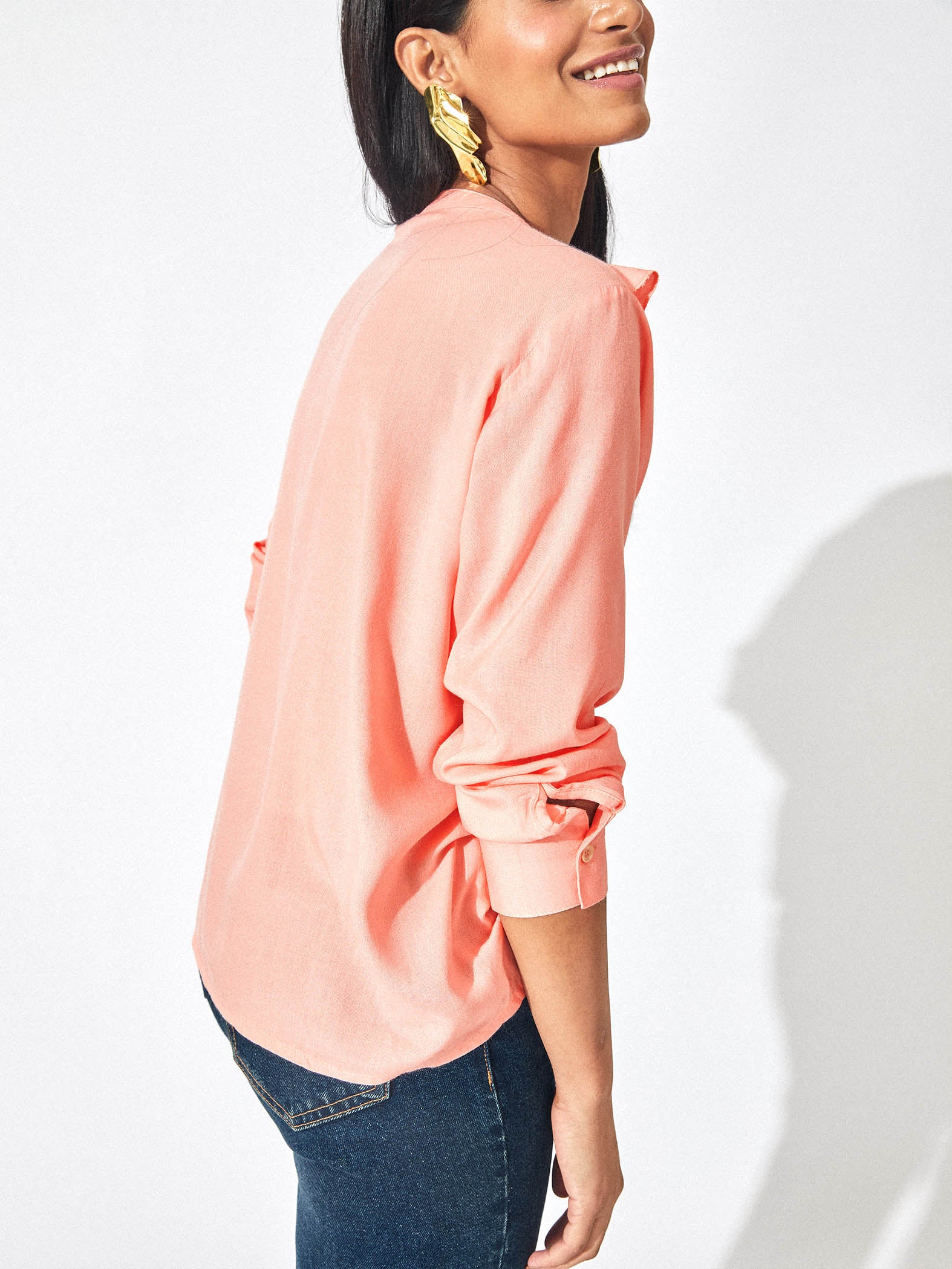 Blush Ruffle Shirt