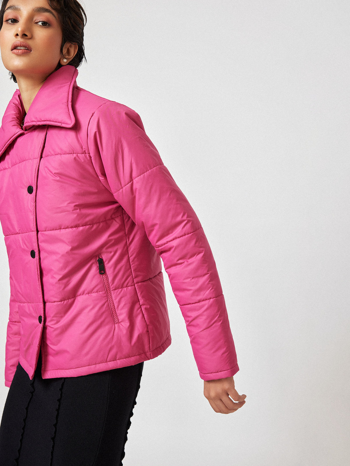 Cherry Oversized Puffer Jacket