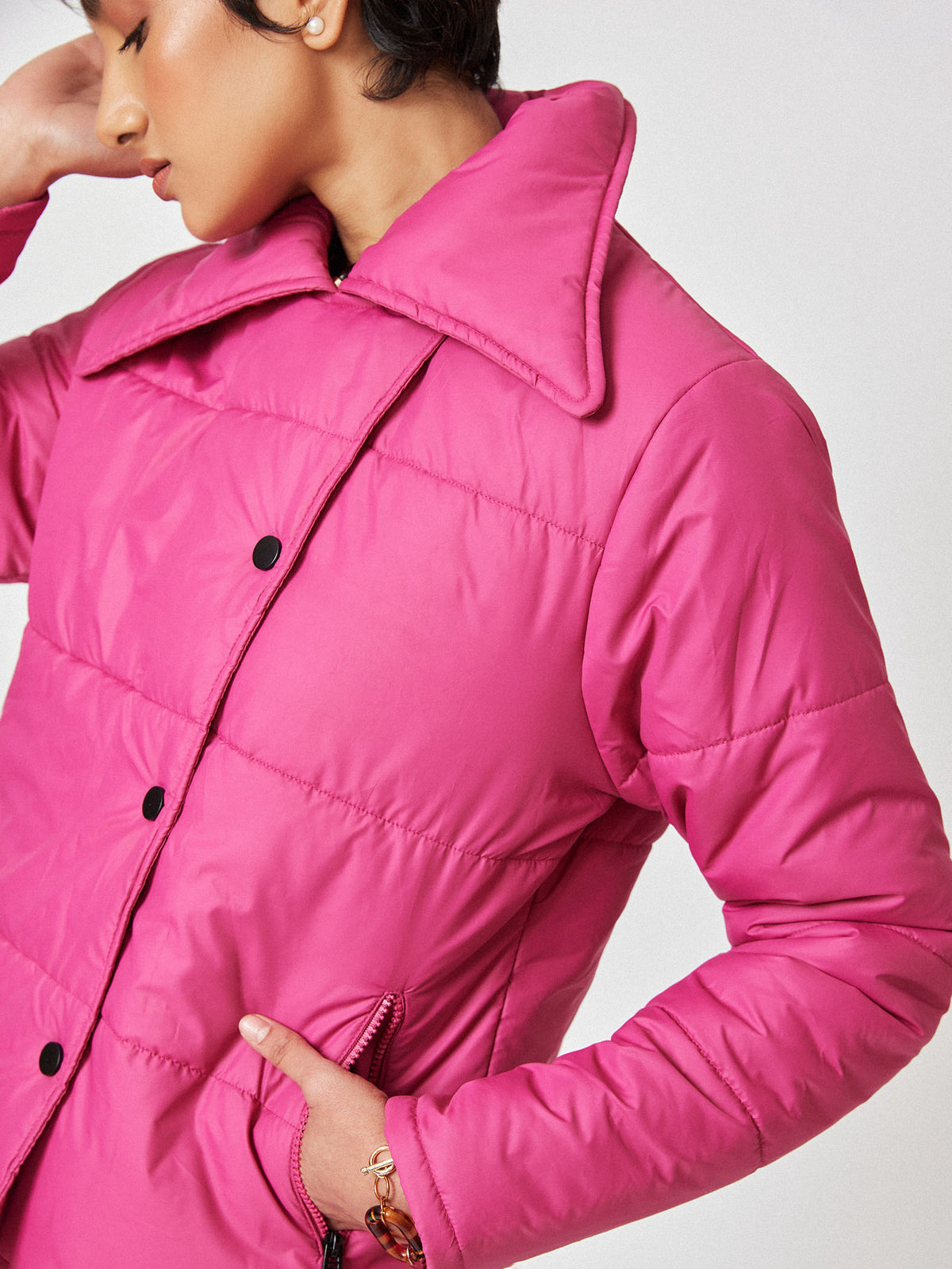 Cherry Oversized Puffer Jacket