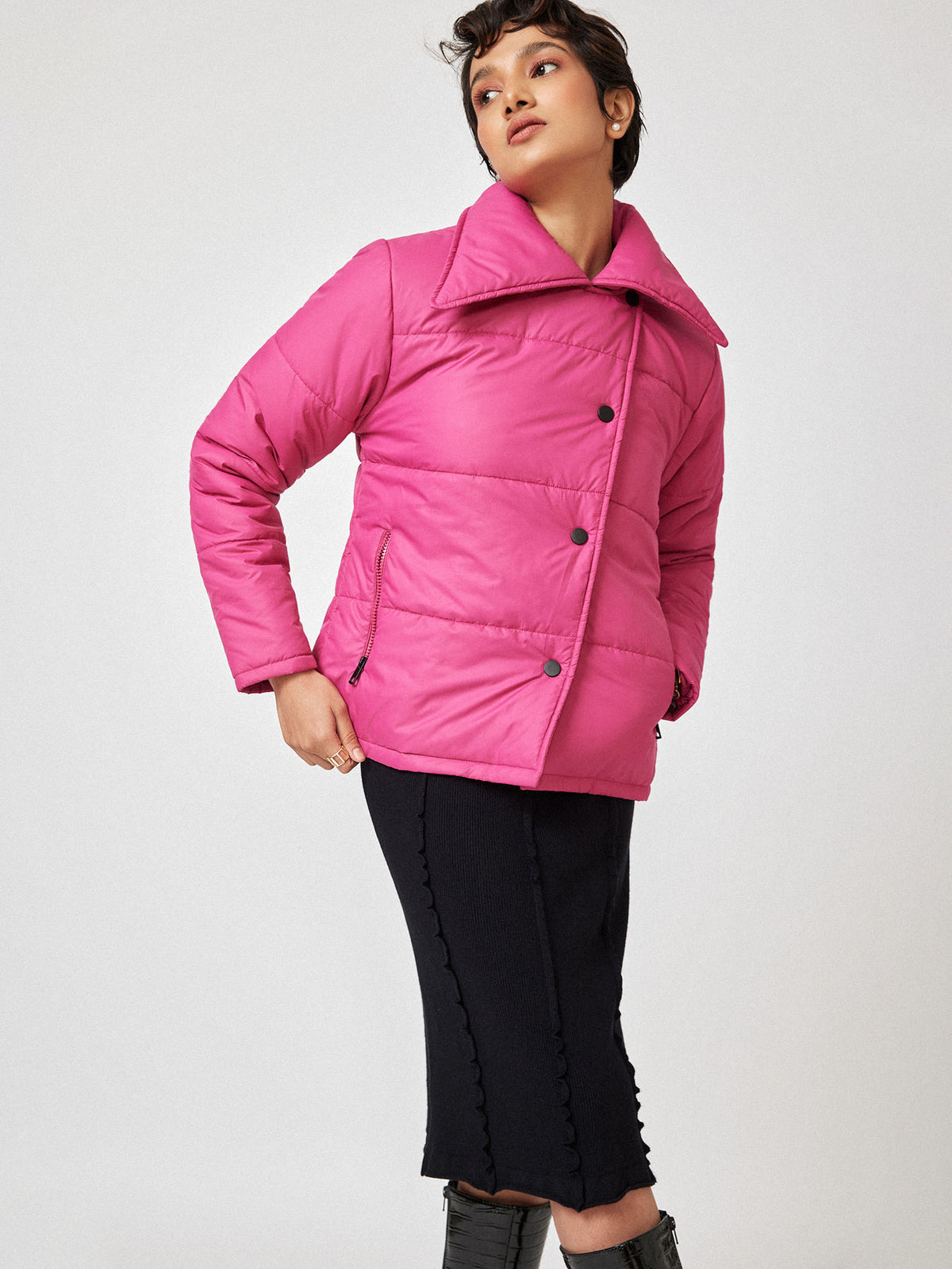 Cherry Oversized Puffer Jacket