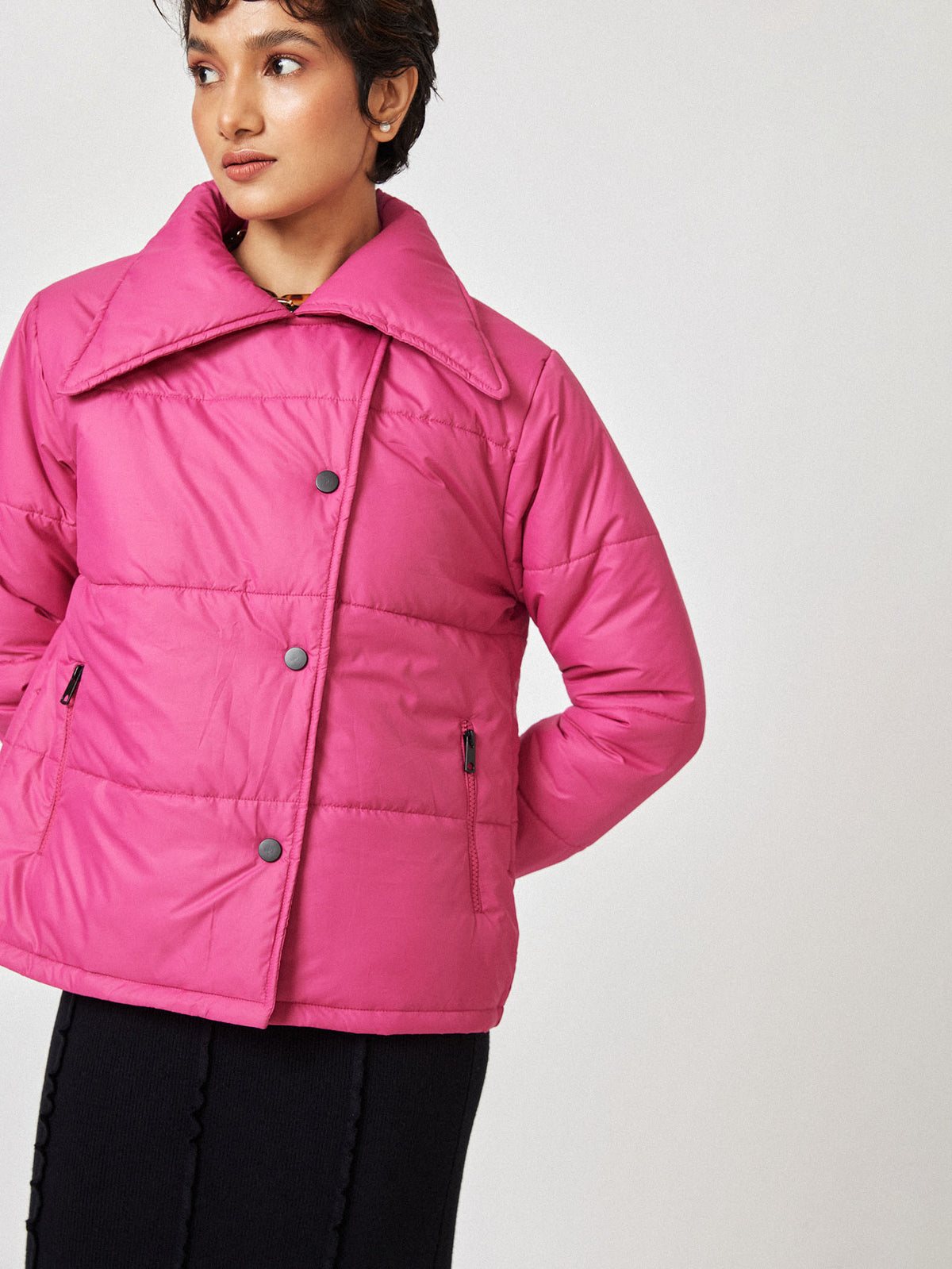 Cherry Oversized Puffer Jacket
