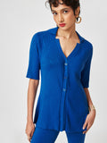Cobalt Button Down Cardigan