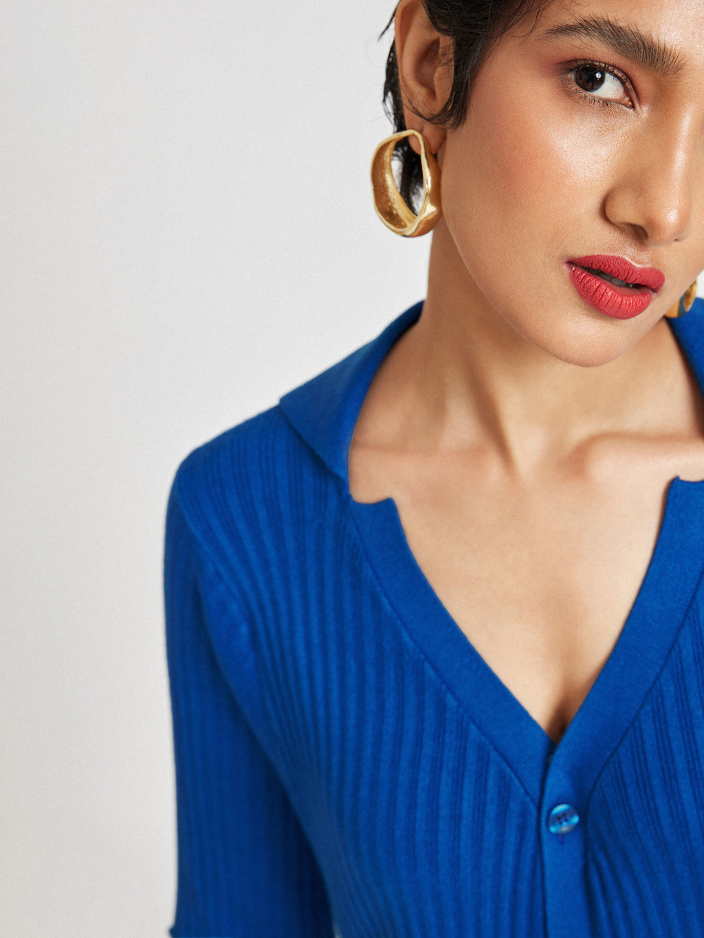 Cobalt Button Down Cardigan