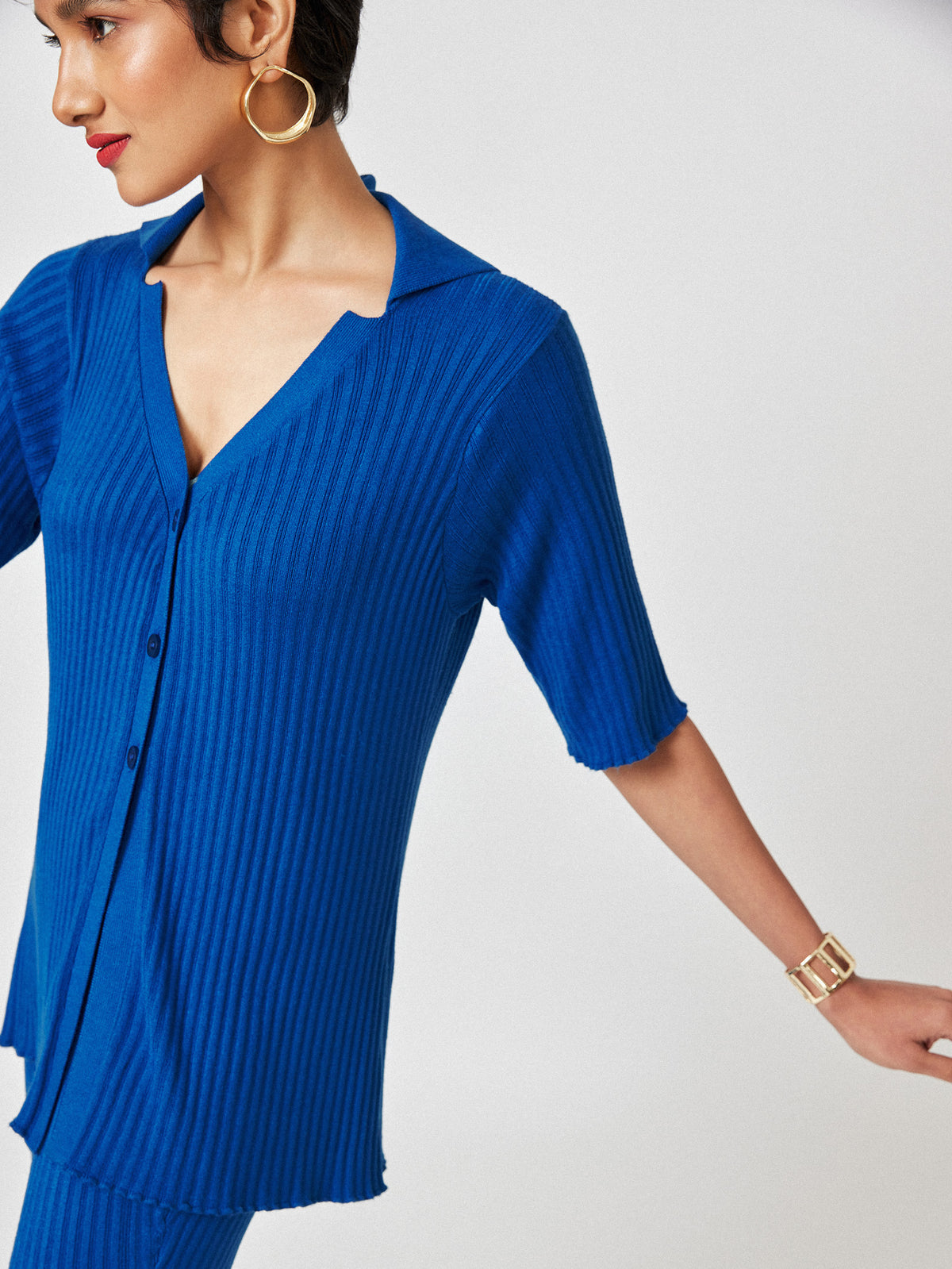 Cobalt Button Down Cardigan
