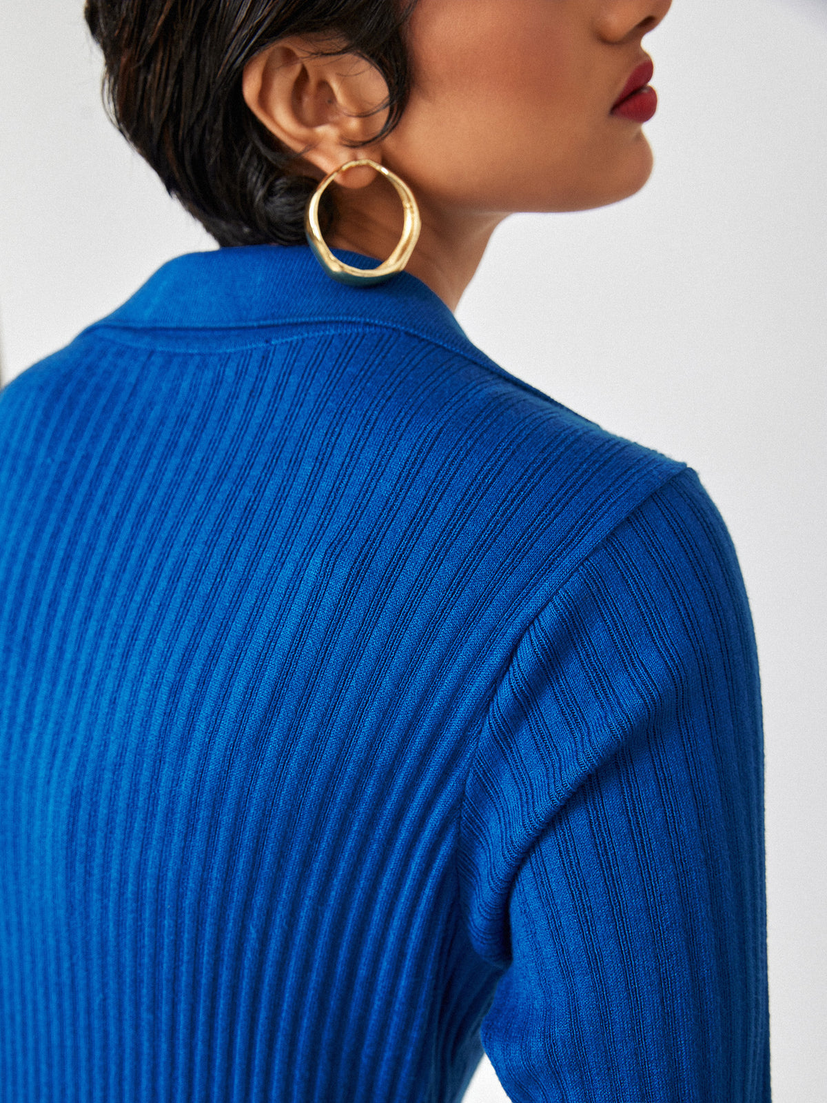 Cobalt Button Down Cardigan