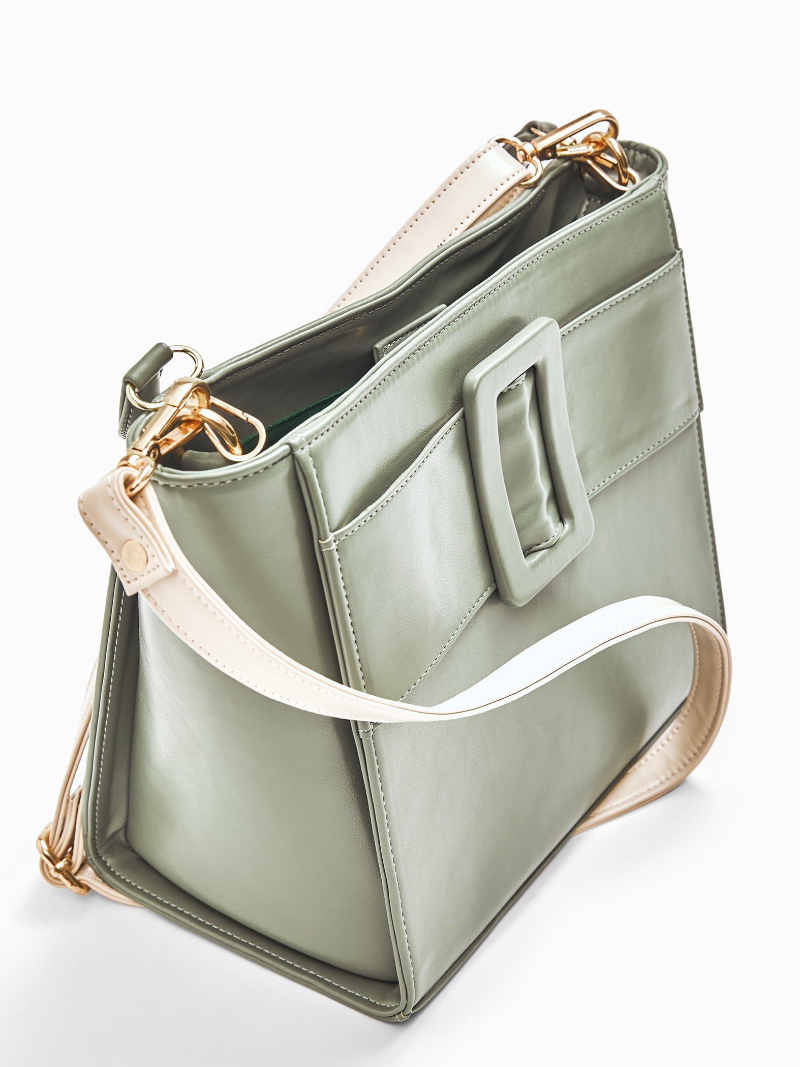 Shop Boyy Buckle Leather Crossbody Bag