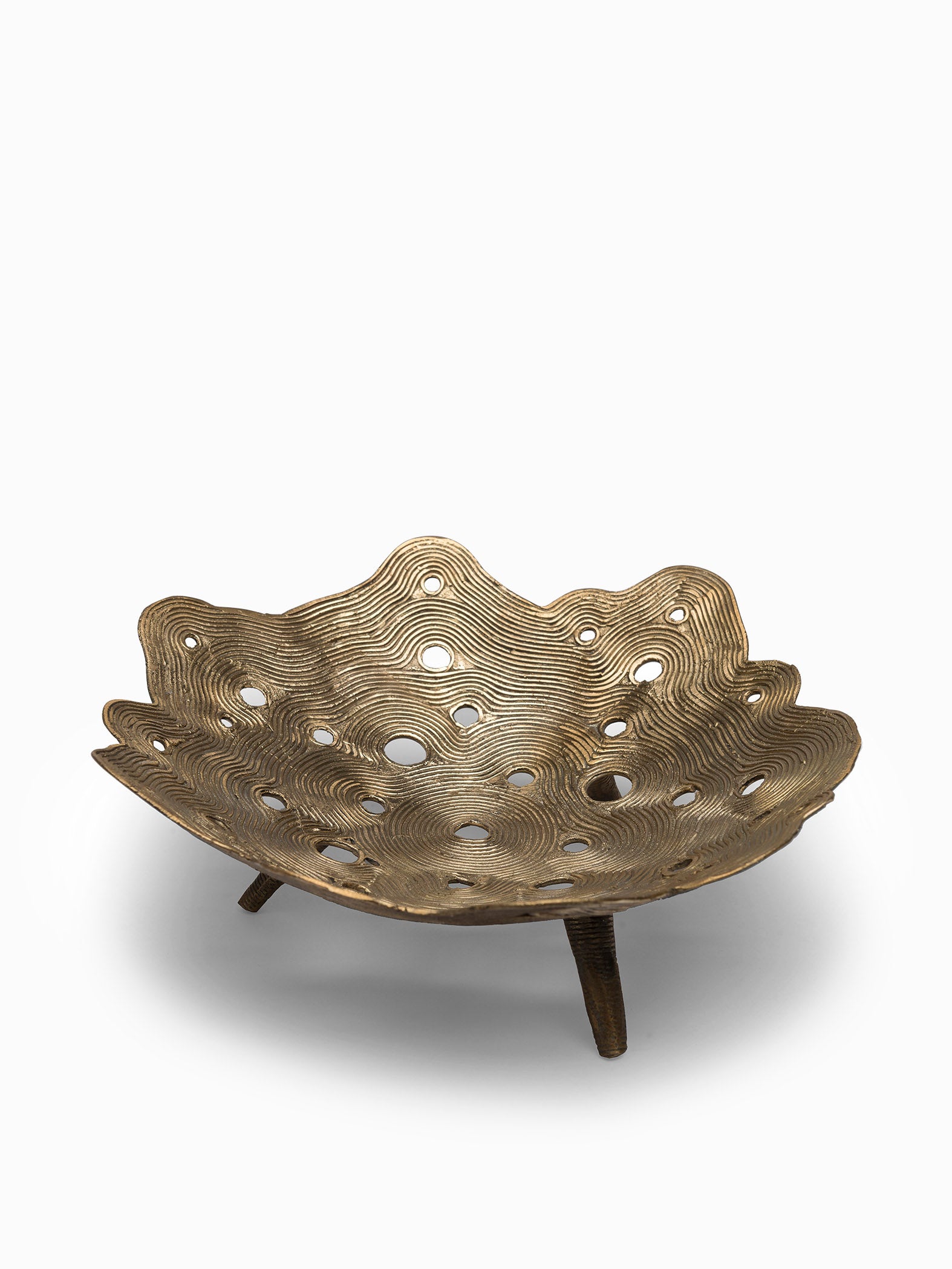 Crater Bowl Dhokra Small by AnanTaya