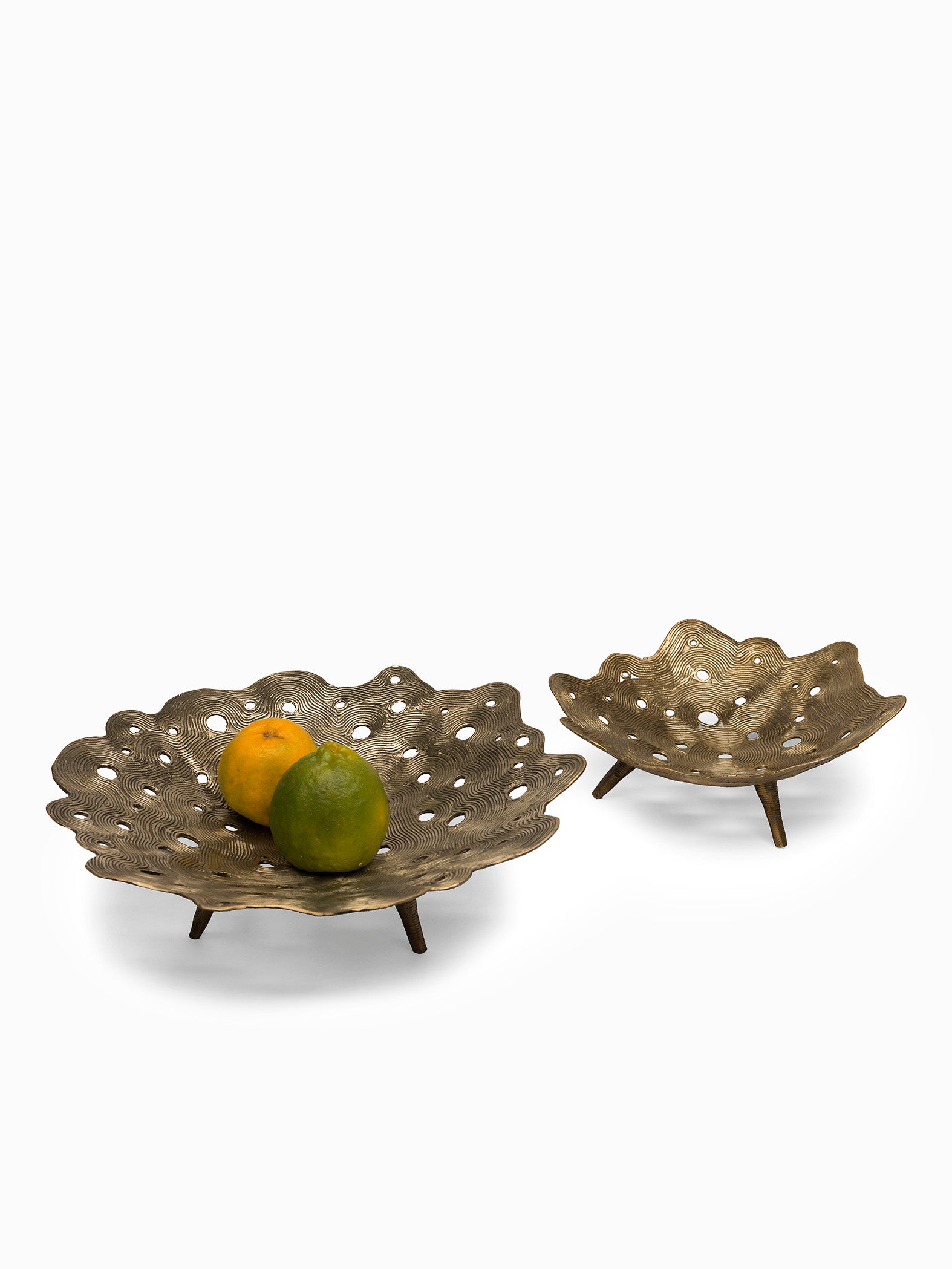 Crater Bowl Dhokra Small by AnanTaya