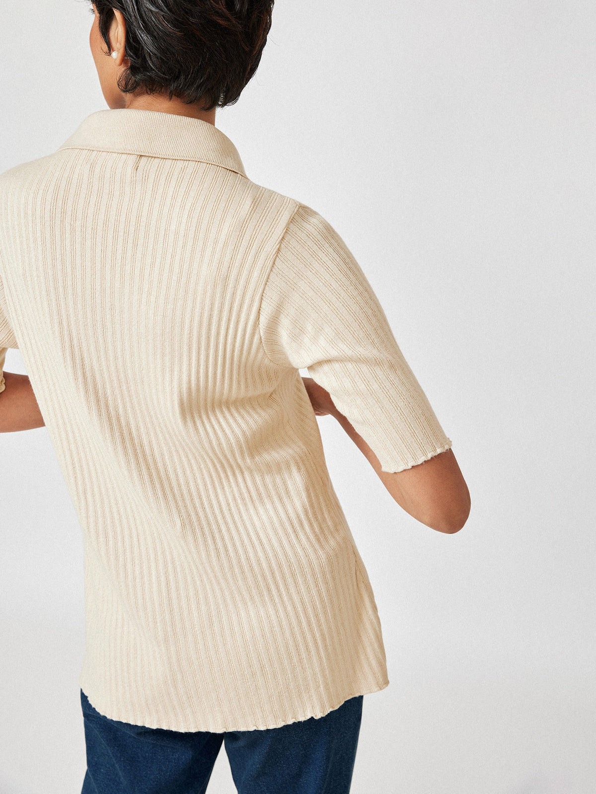 Cream Button Down Cardigan
