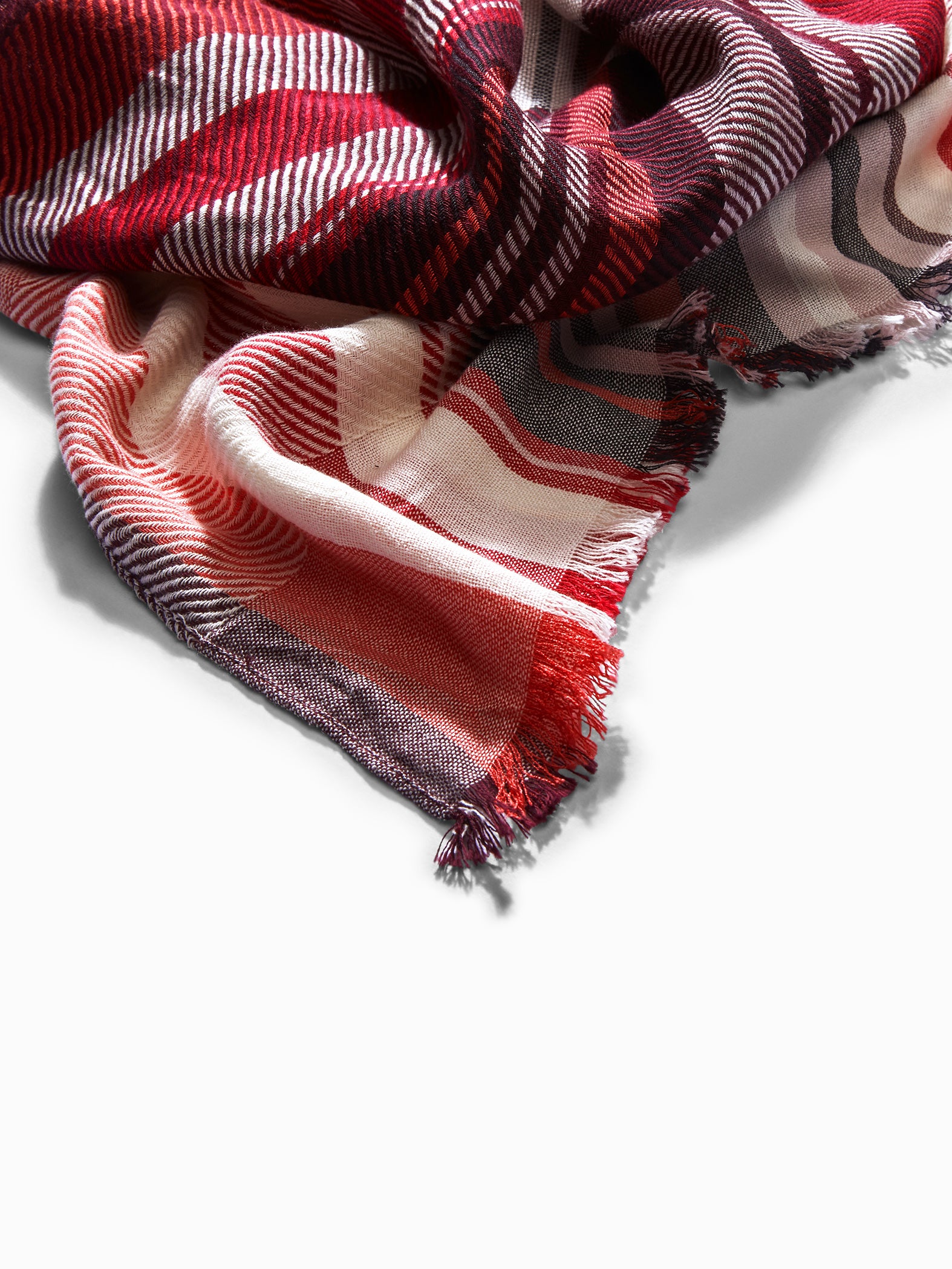 Crimson Stripe Scarf