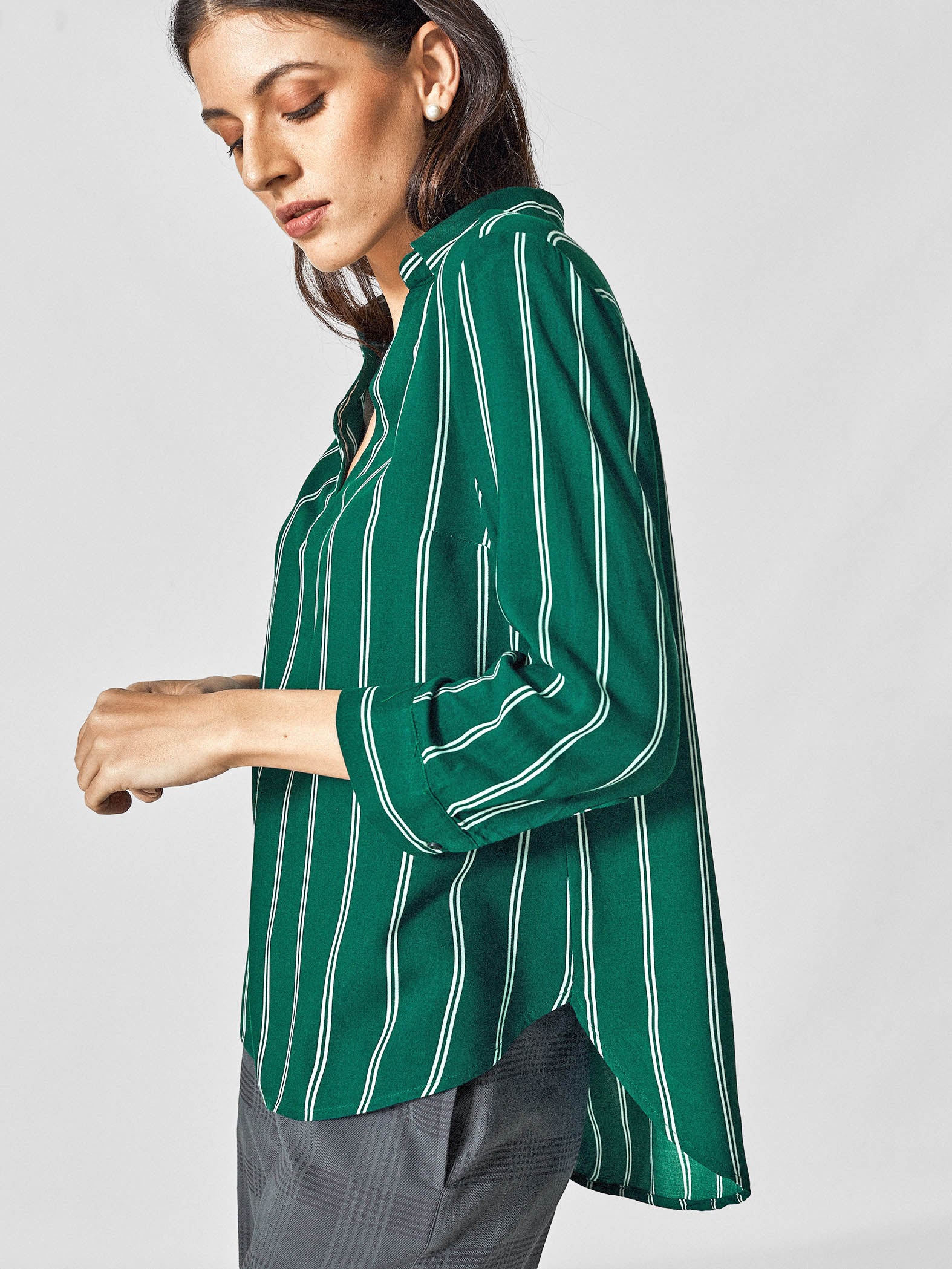 Emerald Stripe Top