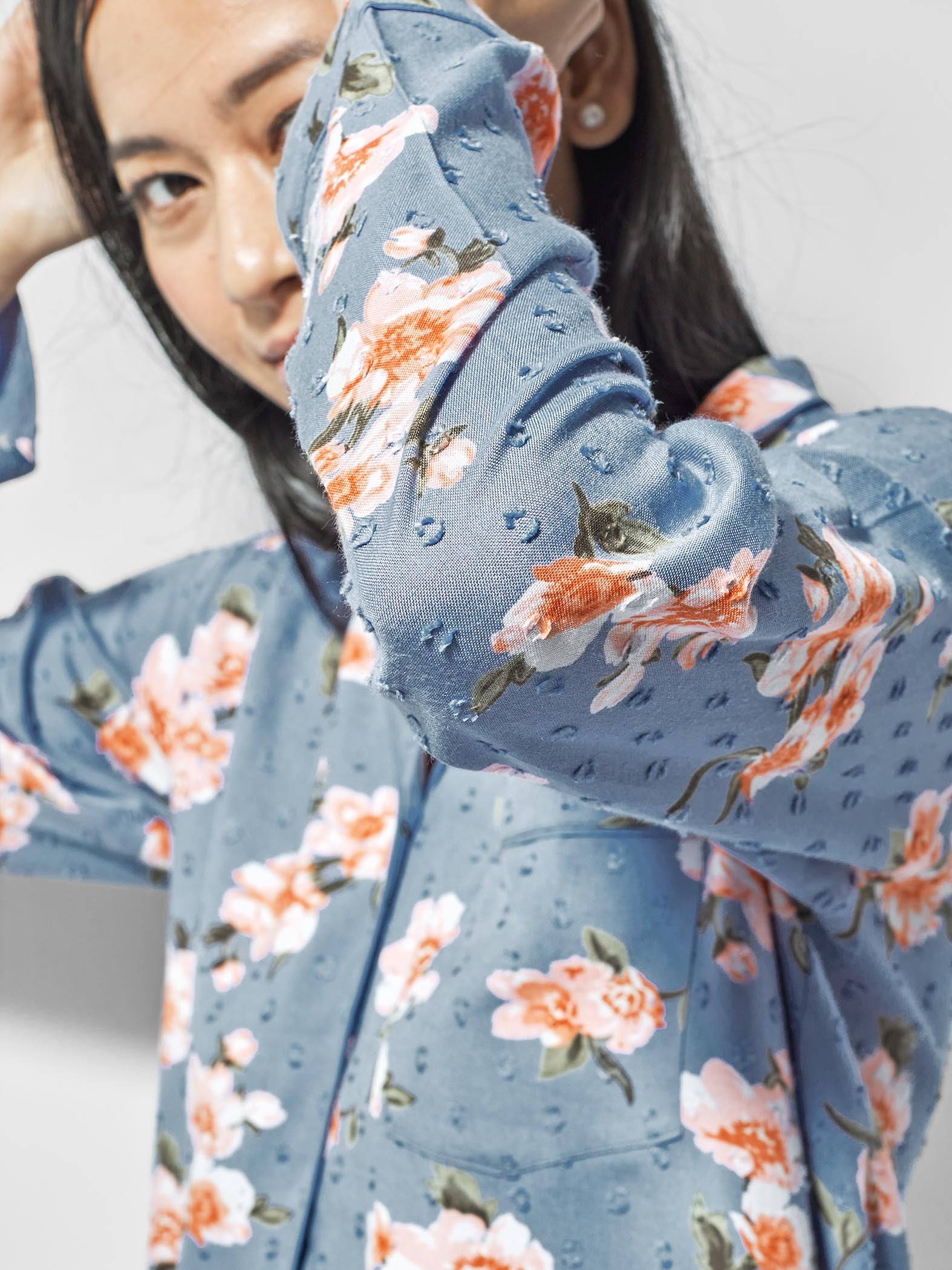 Floral Printed Sleep Shirt