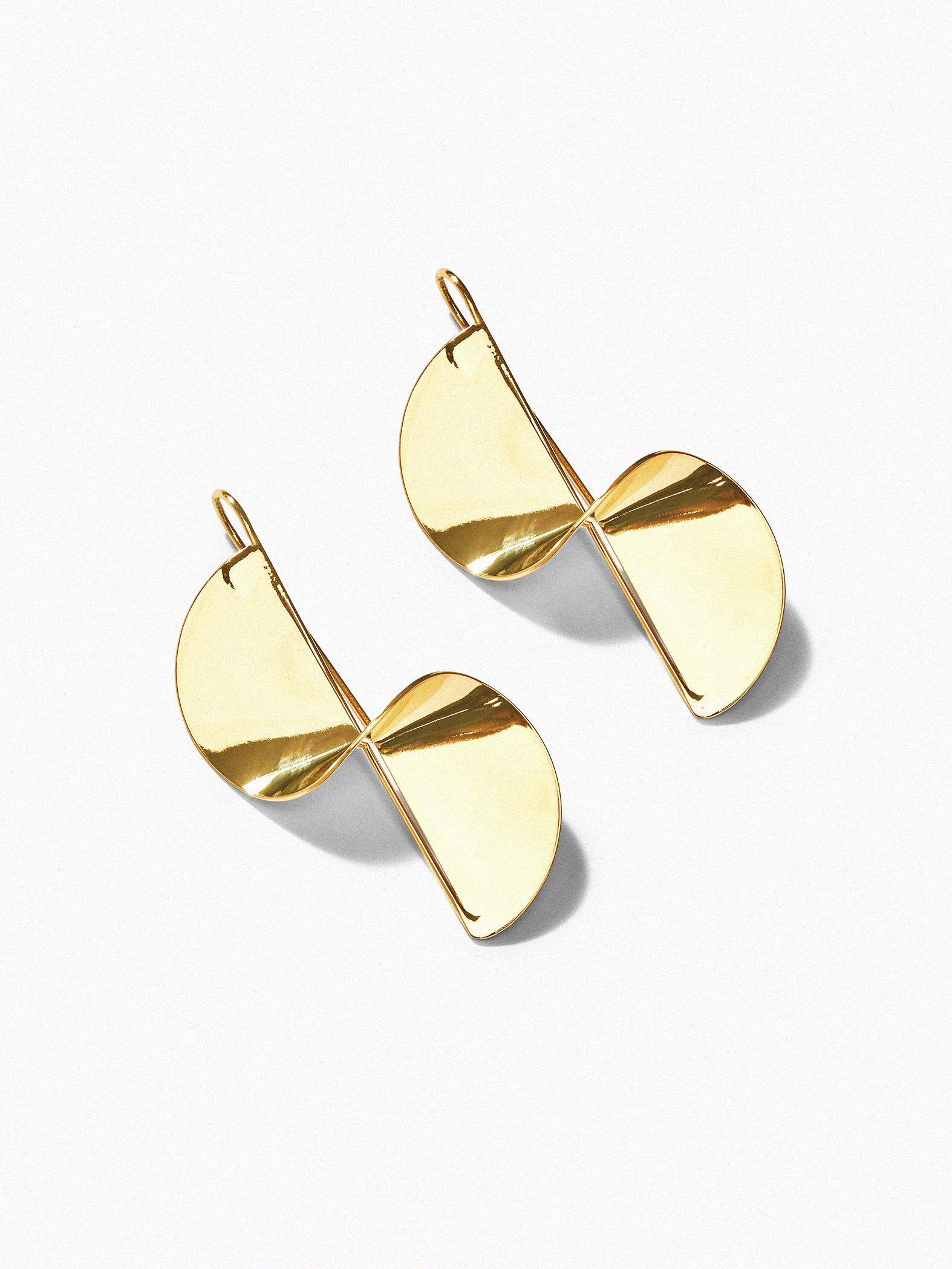 Gold Abstract Earrings