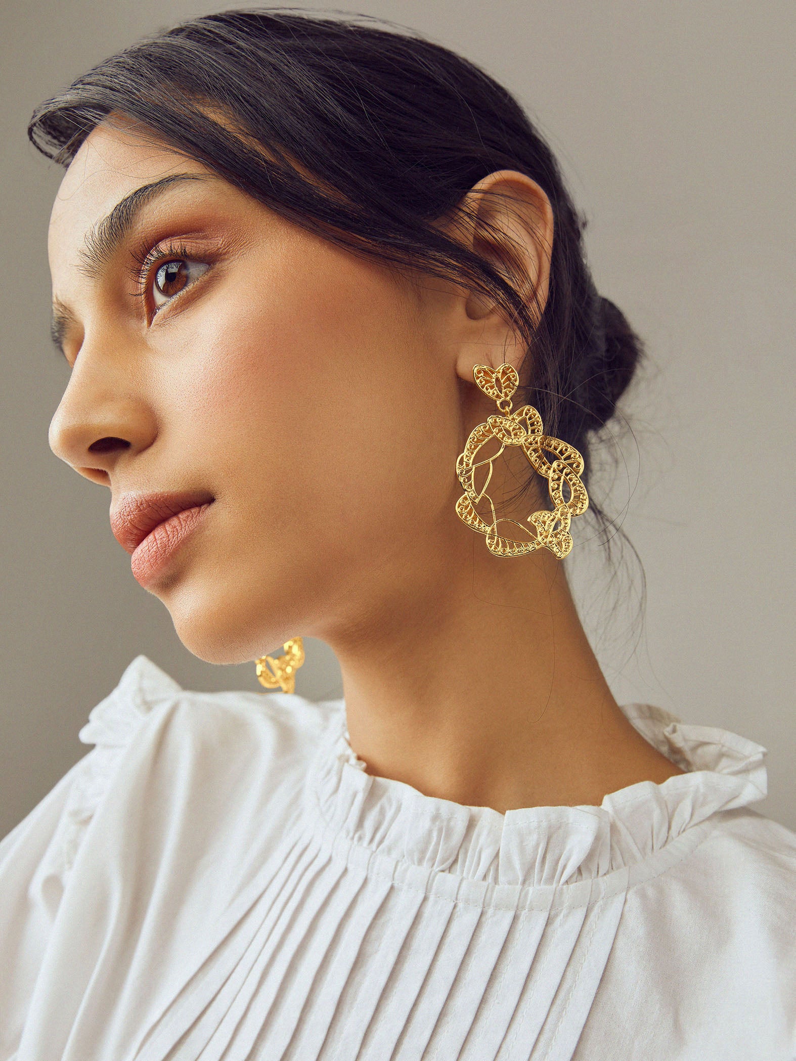 Gold Leaf Earrings