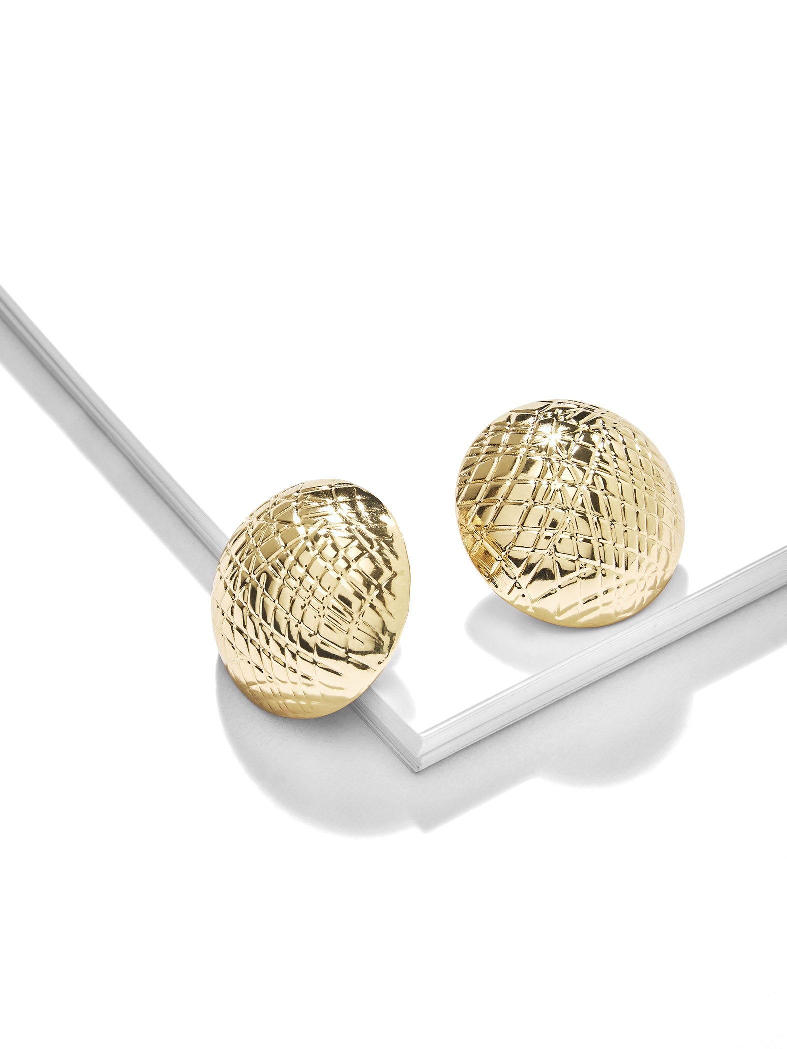 Gold Textured Studs