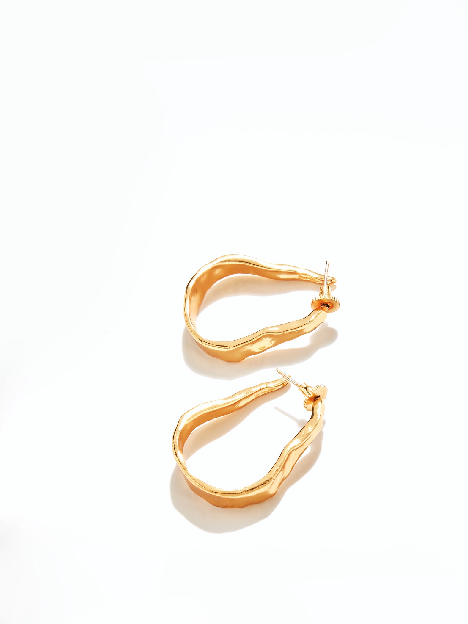 Gold Twisted Hoops