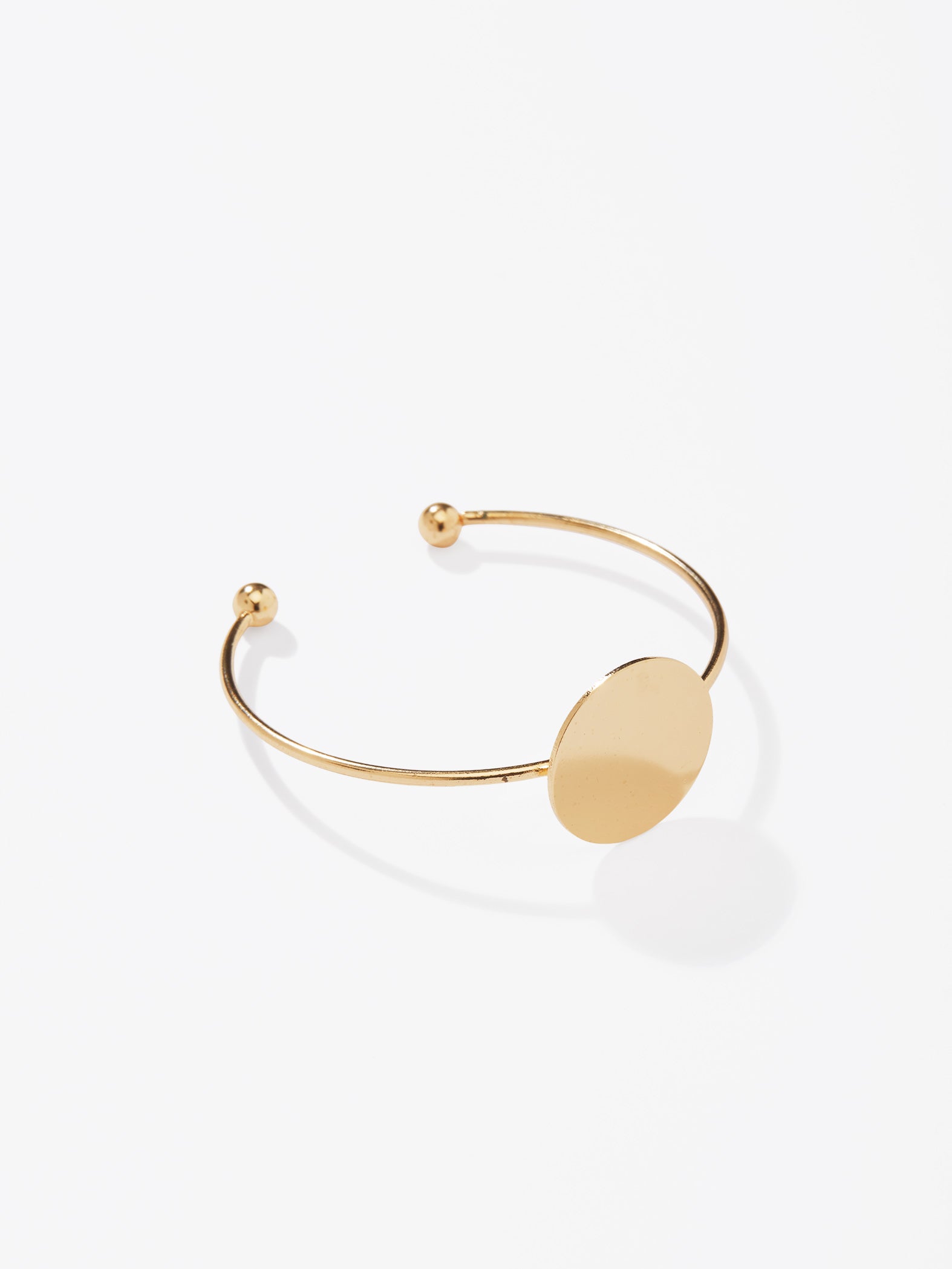 Gold Disc Cuff