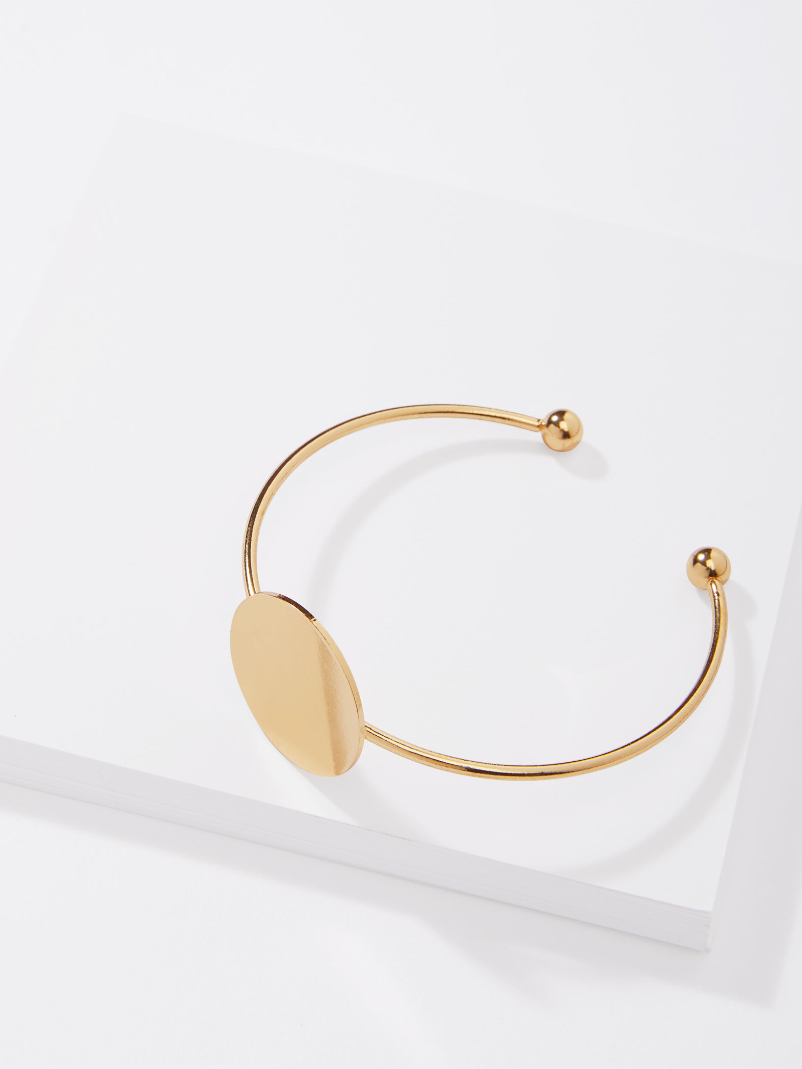 Gold Disc Cuff