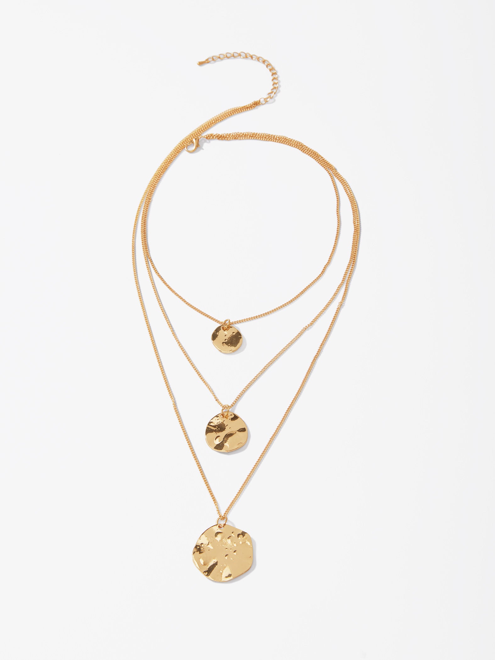 Gold Disc Necklace