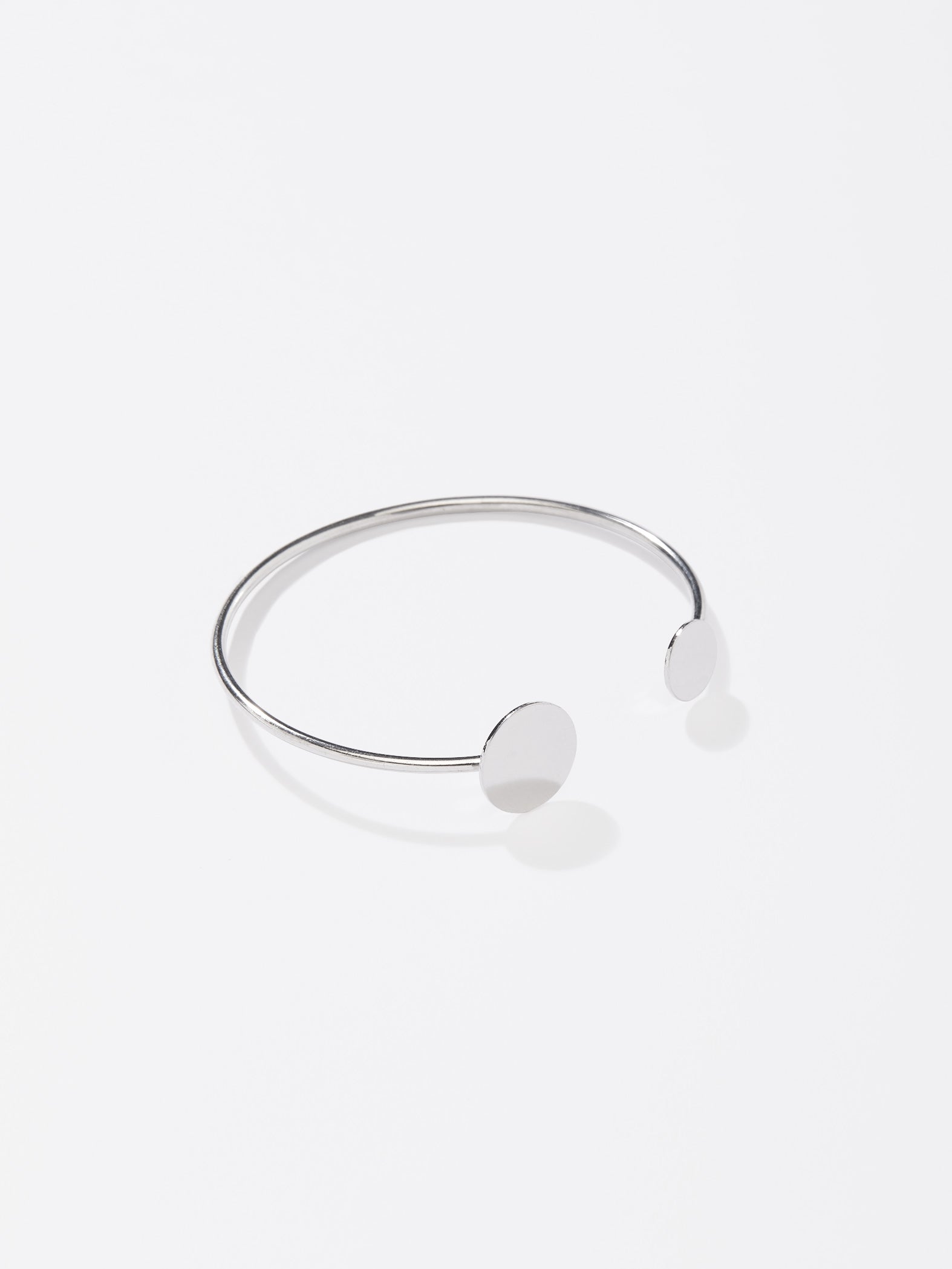 Silver Dual Circle Cuff
